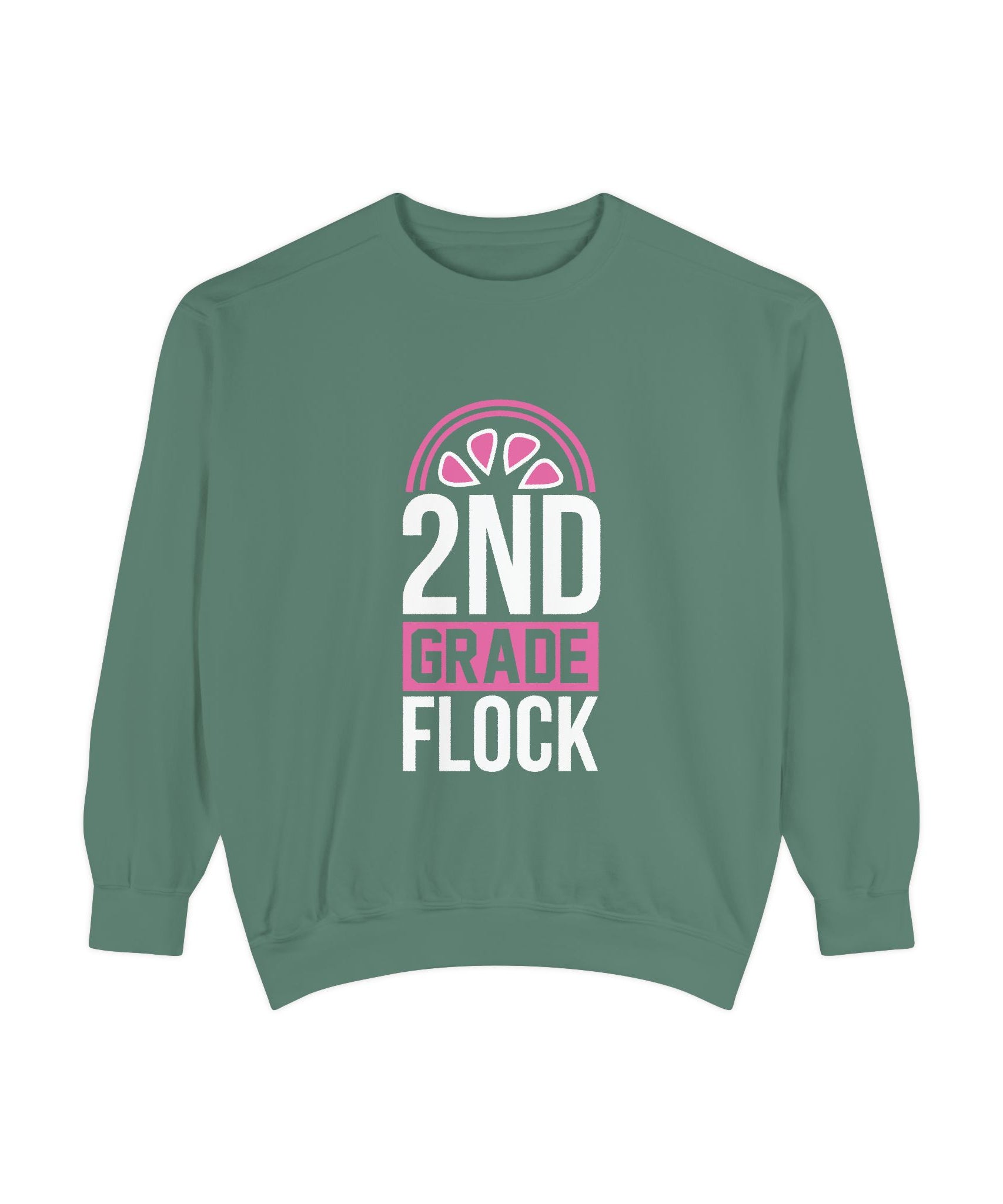 Unisex 2nd Grade Flock Sweatshirt | Perfect for Teachers, Back to School, Classroom, Gift for Kids, Cozy Style