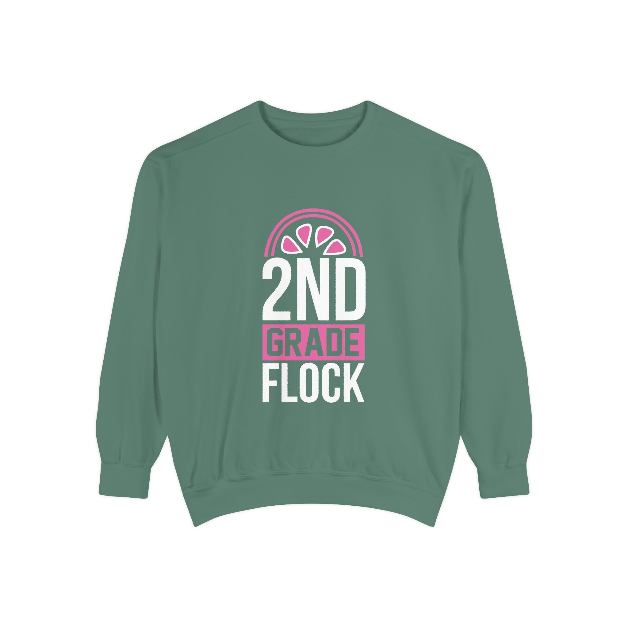 Unisex 2nd Grade Flock Sweatshirt | Perfect for Teachers, Back to School, Classroom, Gift for Kids, Cozy Style