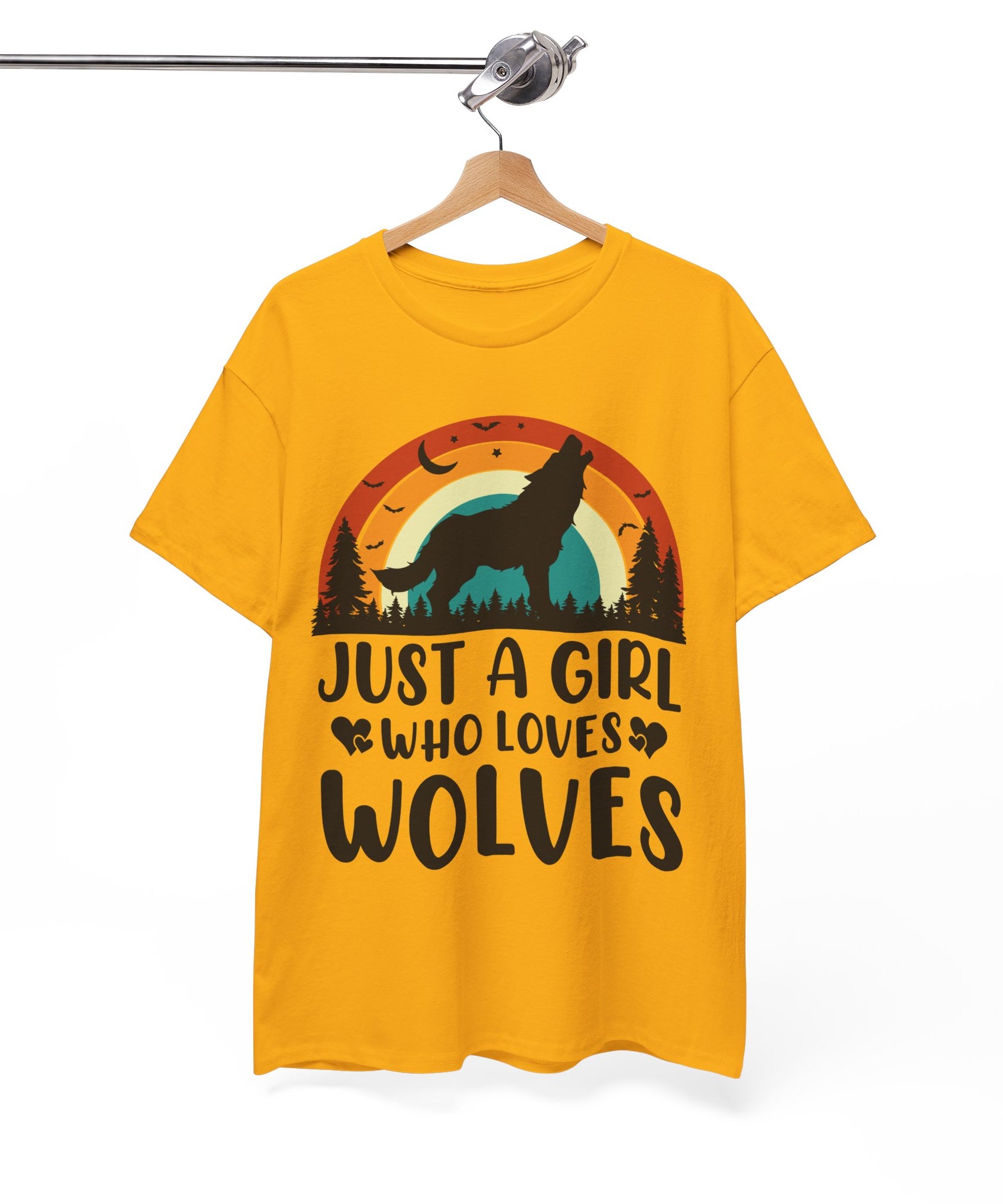 Vintage Wolf Lover Girl Tee