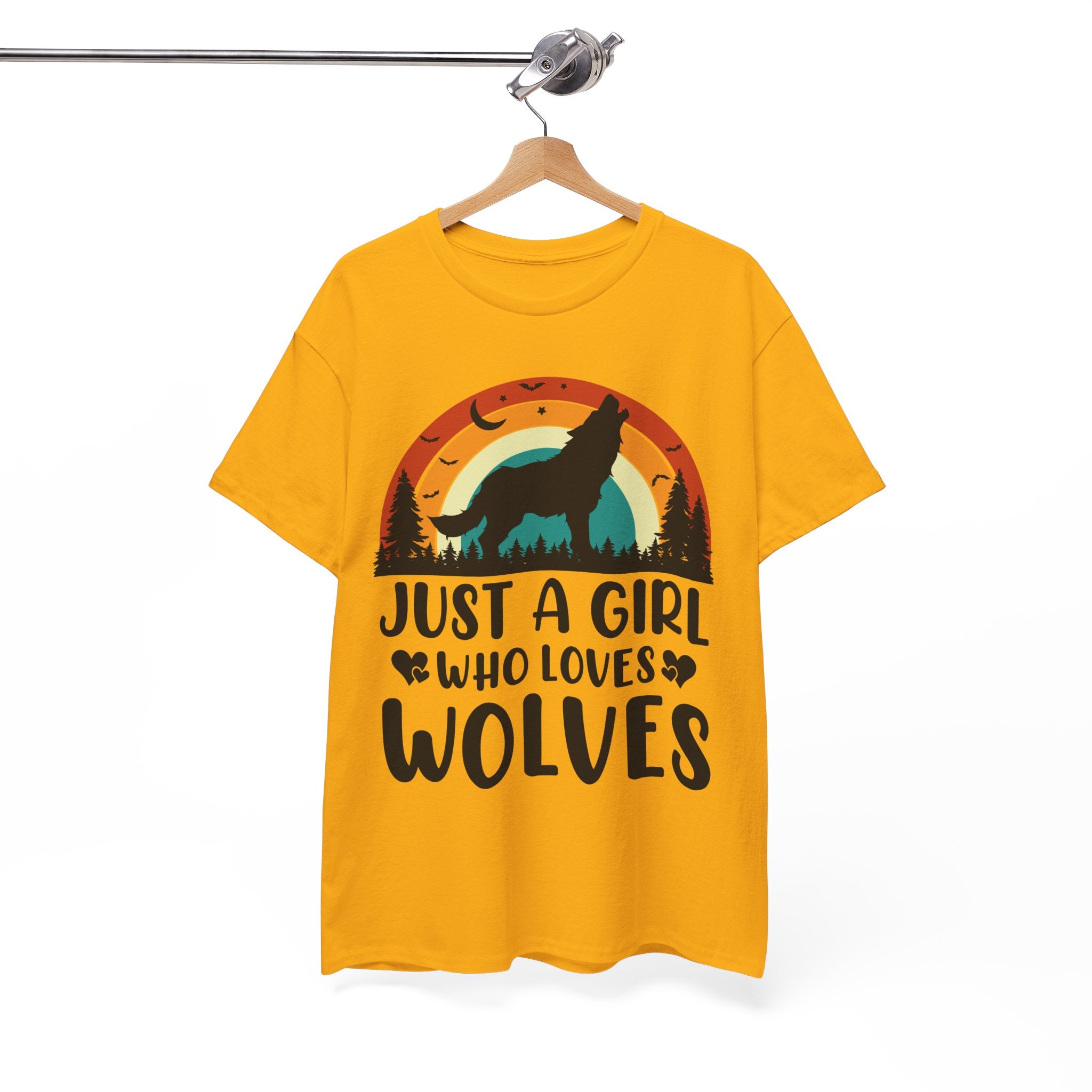 Vintage Wolf Lover Girl Tee