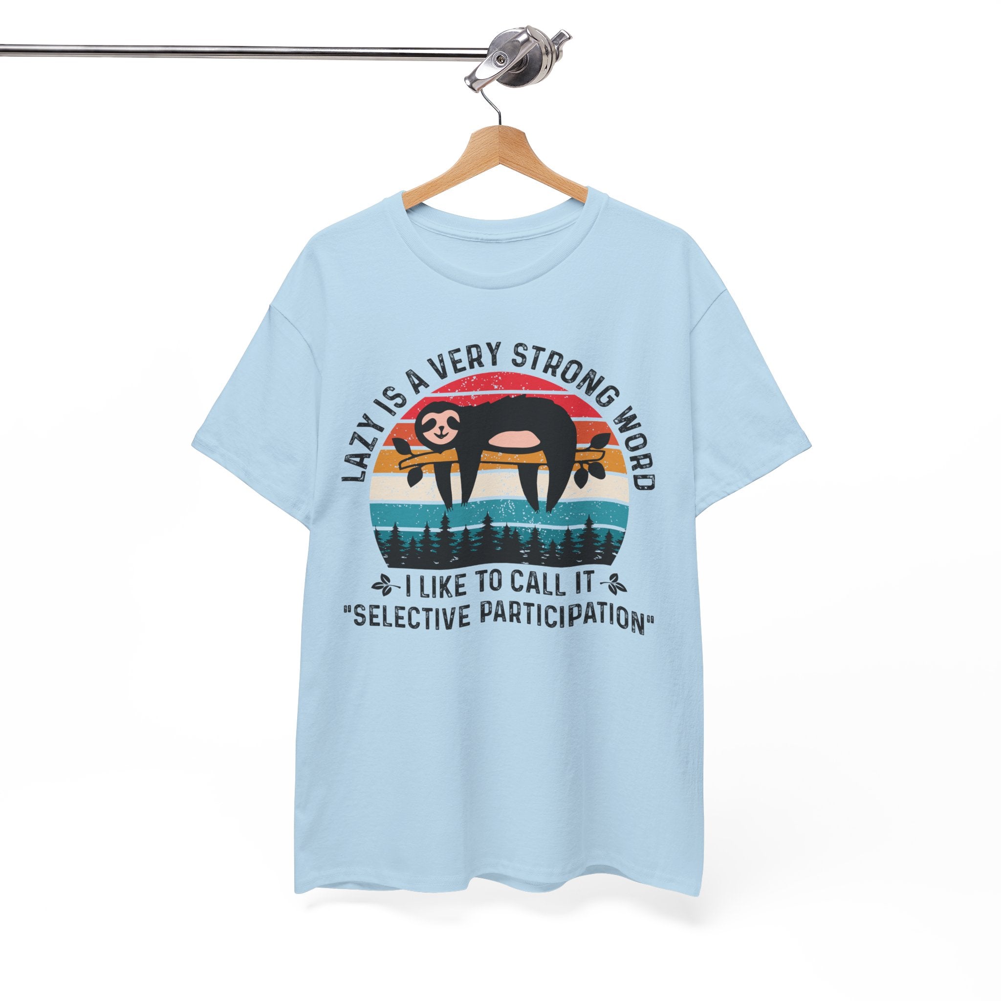 Sloth Hiking Team Retro Sunset Tee