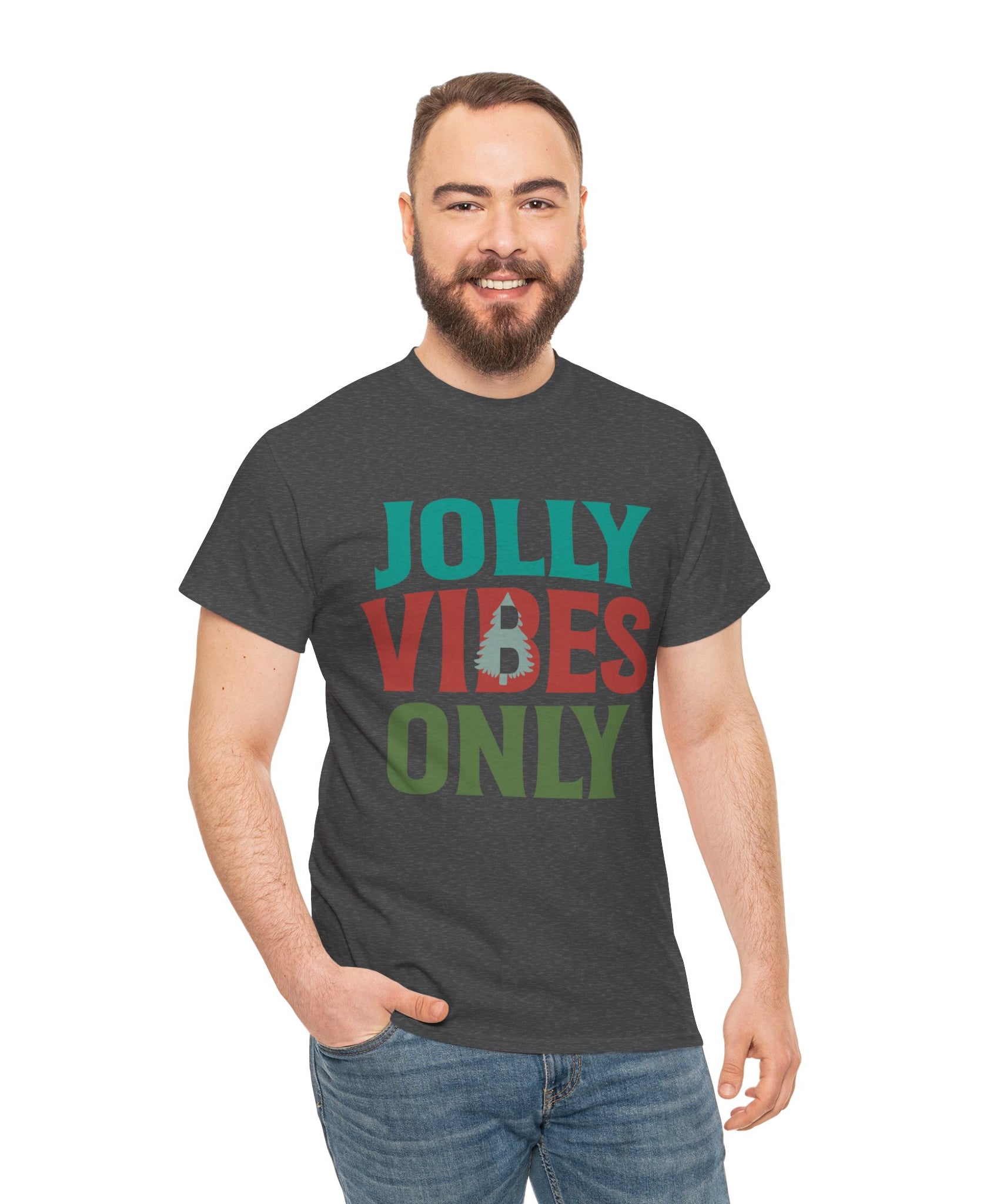 Festive Jolly Vibes Christmas T-Shirt | Gallory Hive
