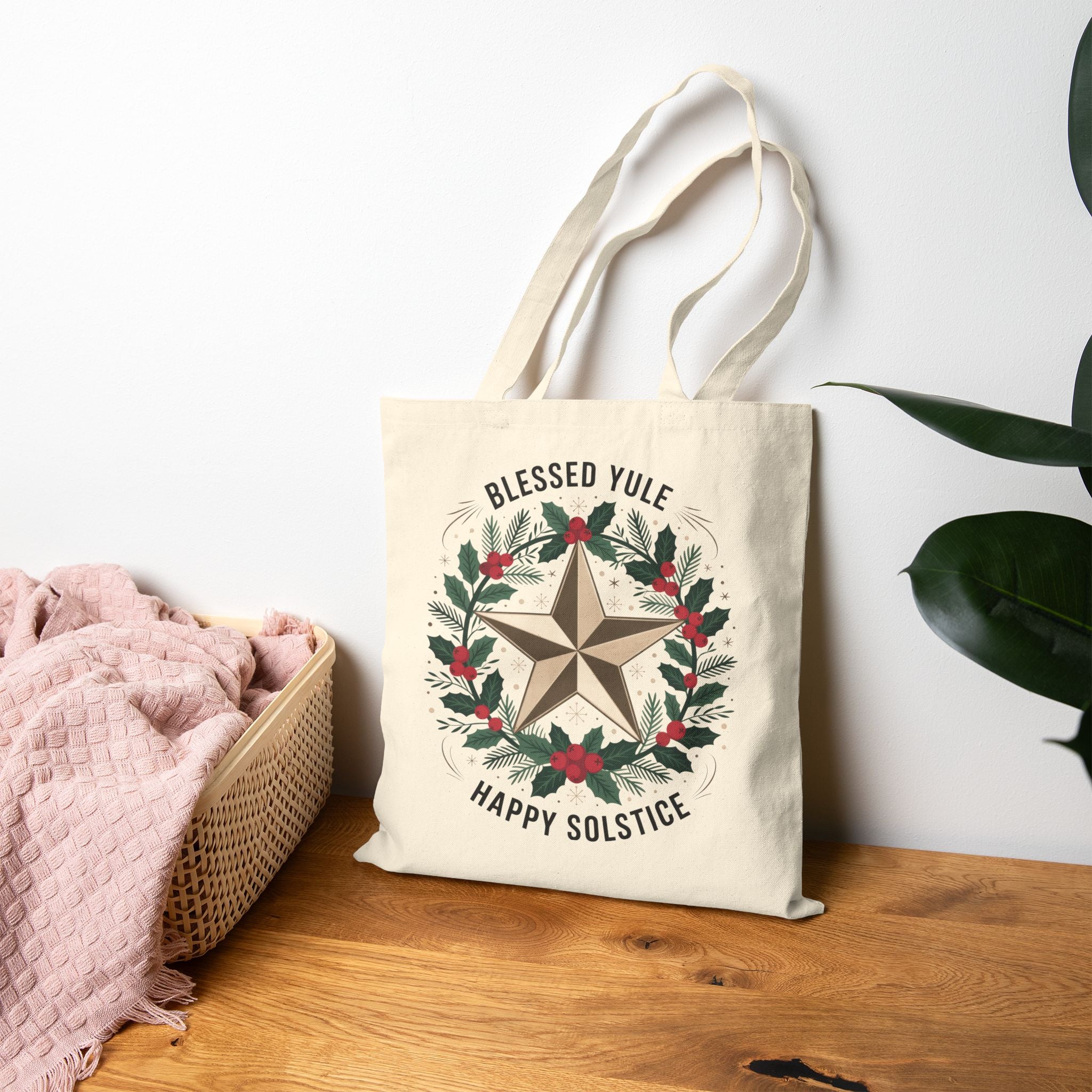 Blessed Yule Eco-Friendly Cotton Tote | Gallory Hive