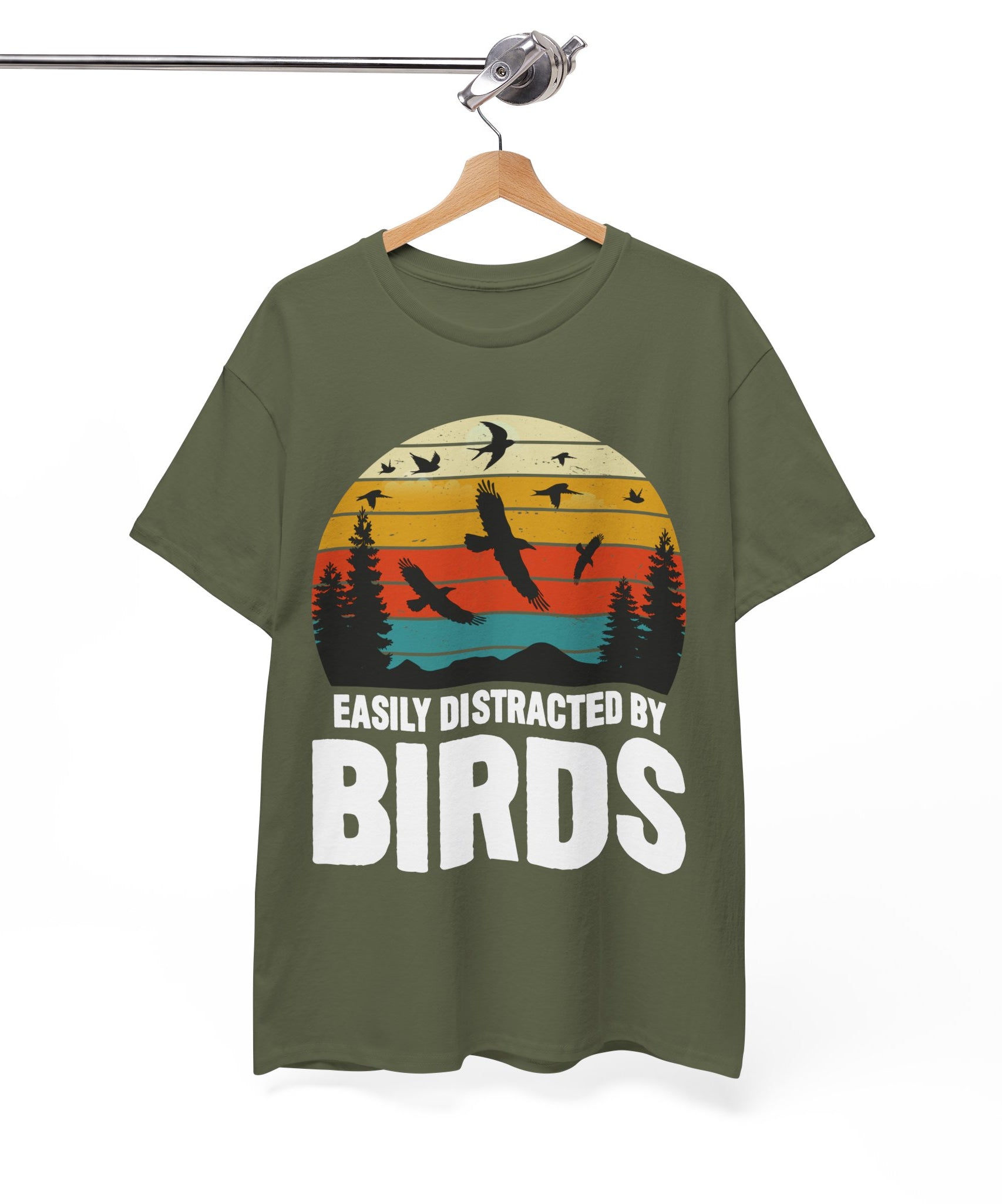 Retro Birds Lover Tee - Distracted Design | Gallory Hive