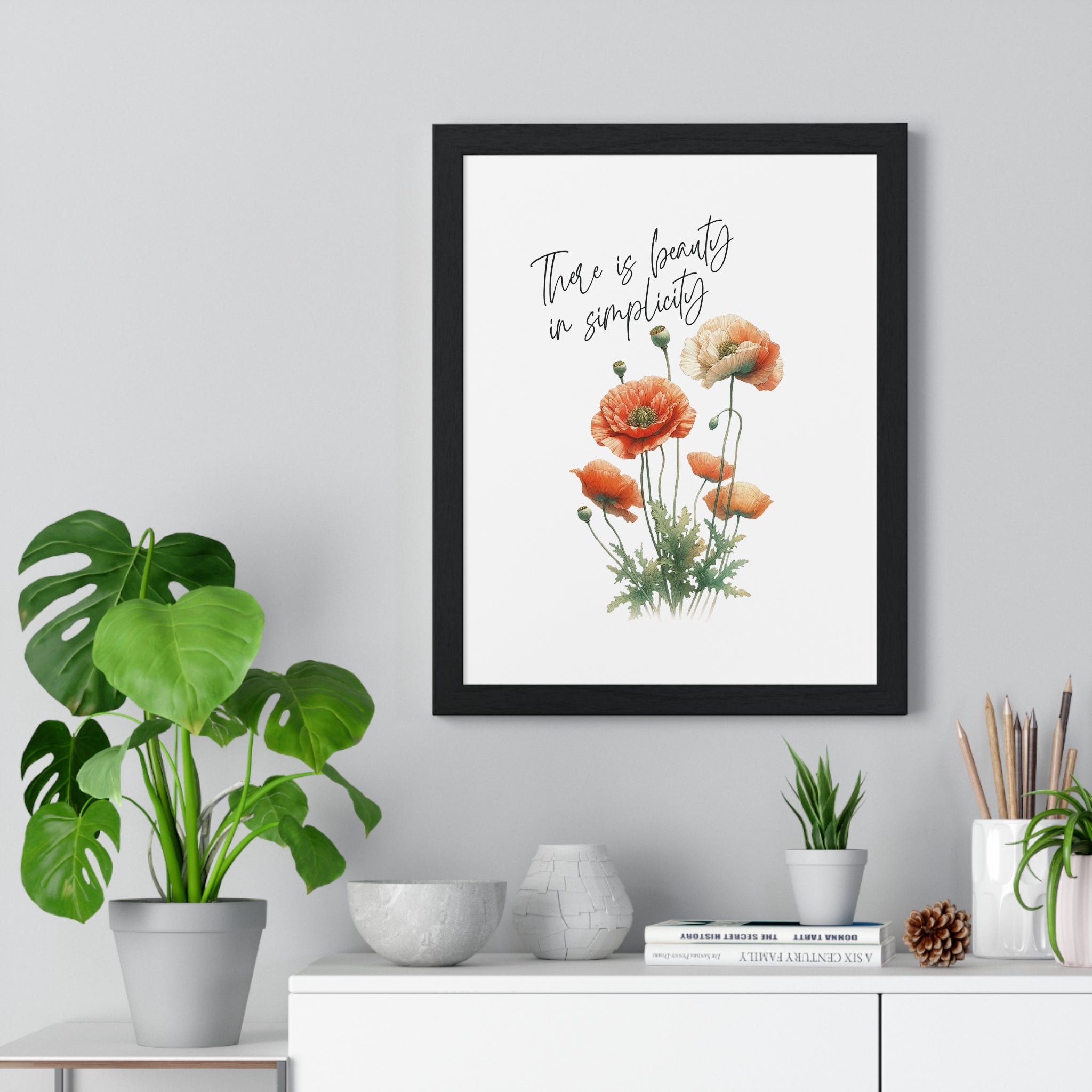 August Poppy Wall Art – Beauty in Simplicity Print | Gallory Hive
