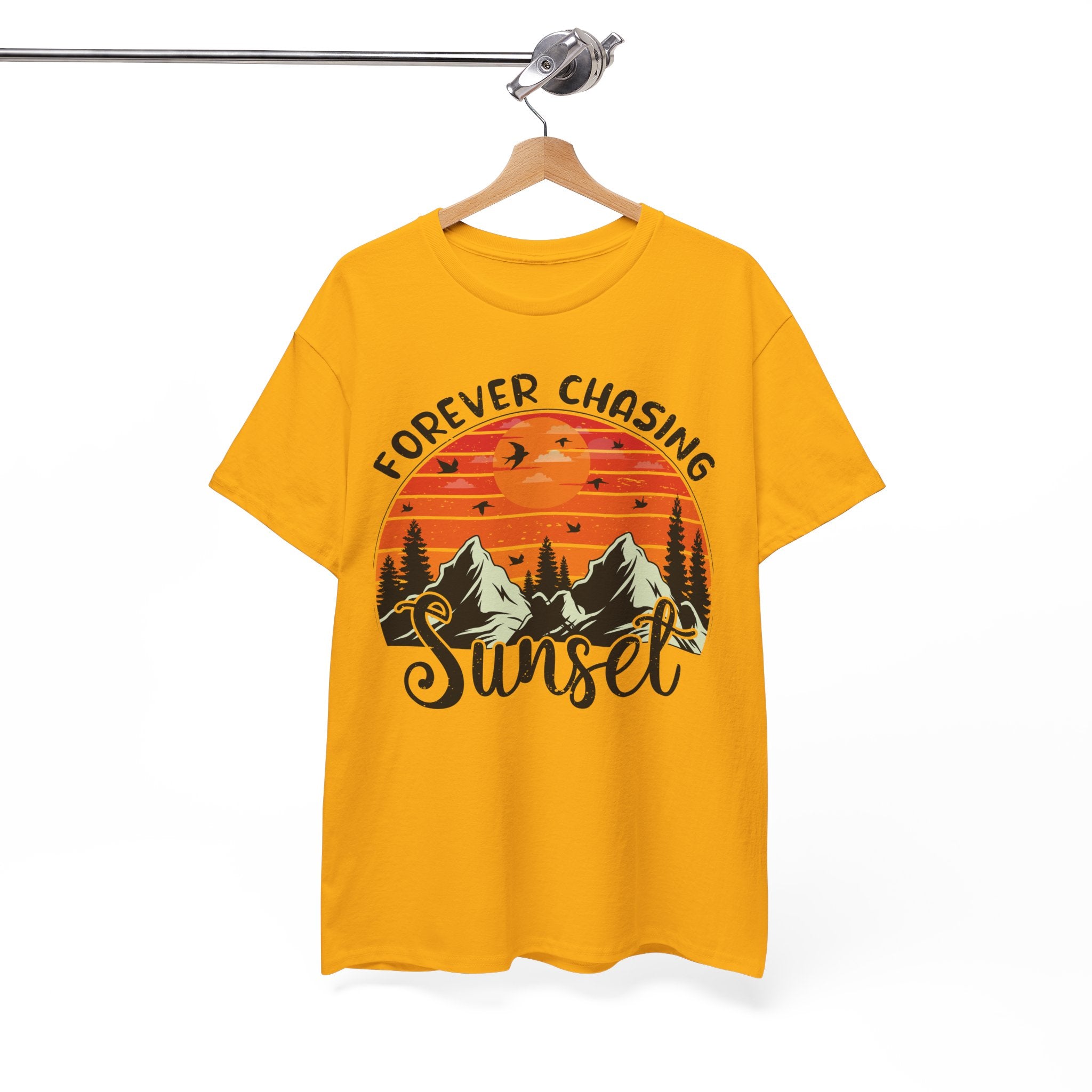 Sunset Mountain Scene T-Shirt | Gallory Hive