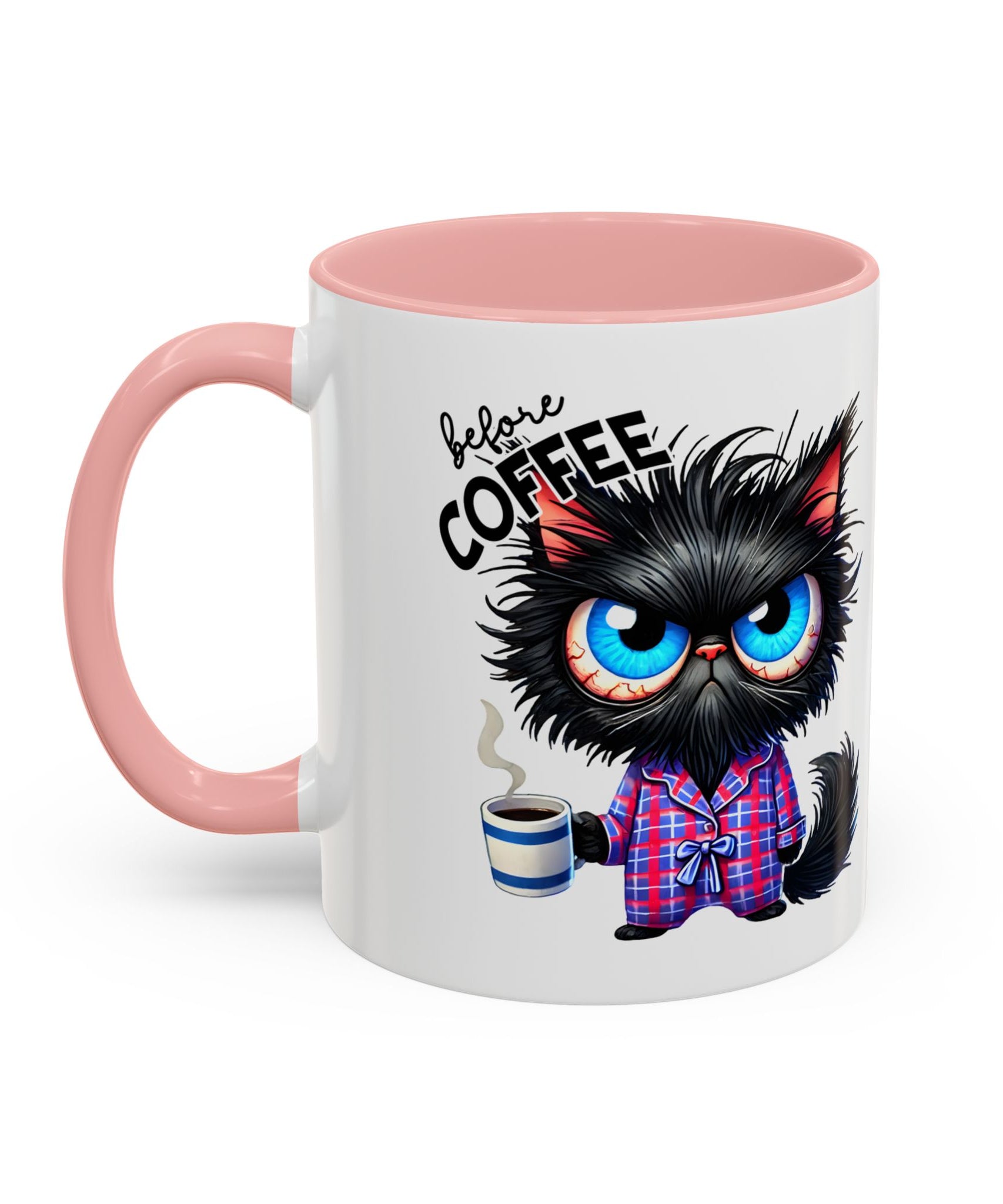 Cute Black Cat Accent Coffee Mug  Gallory Hive