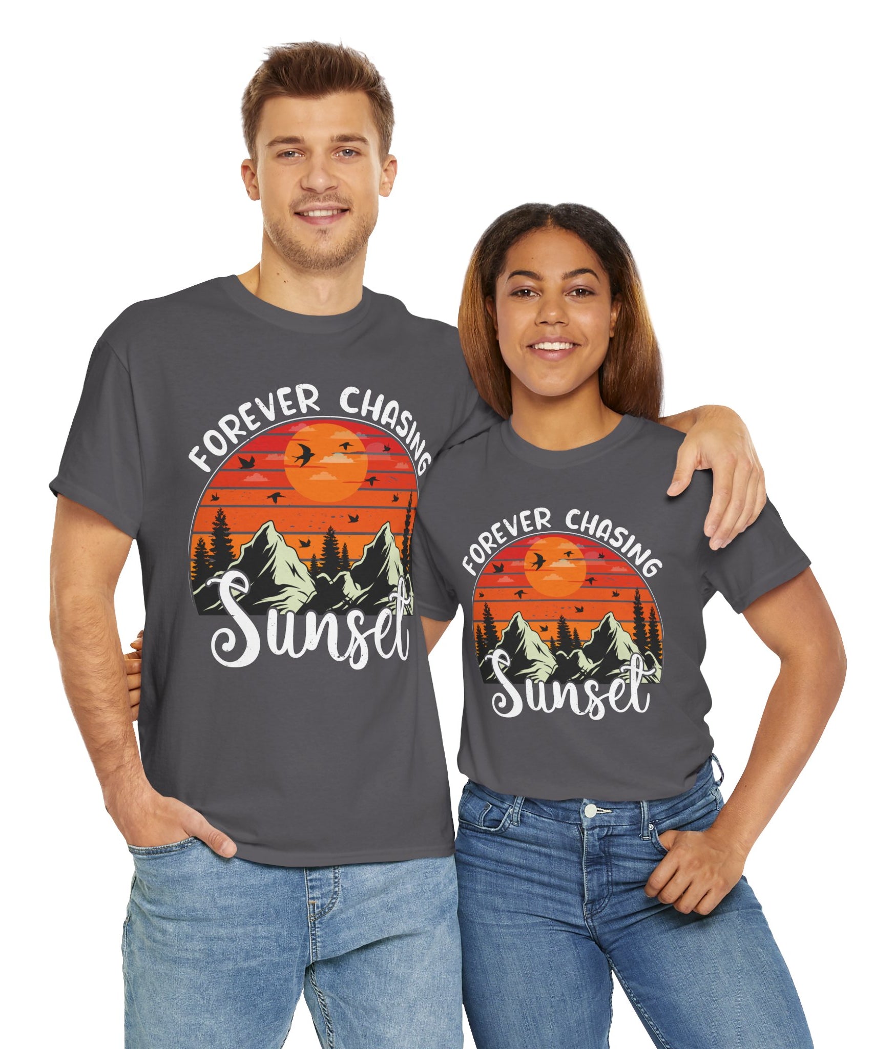 Sunset Mountain Scene T-Shirt