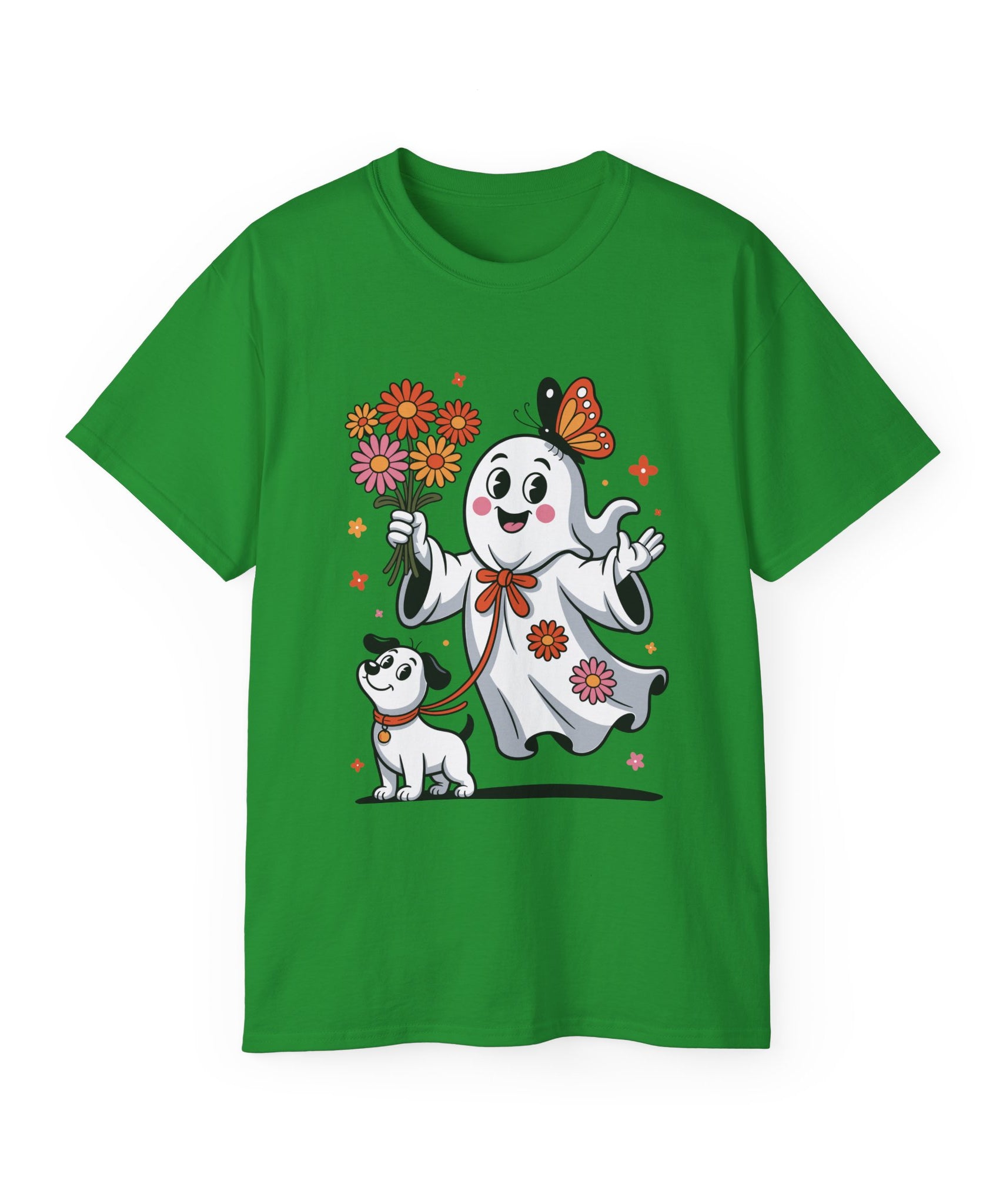 Halloween Ghost Dog Tee - Adorable Design | Gallory Hive