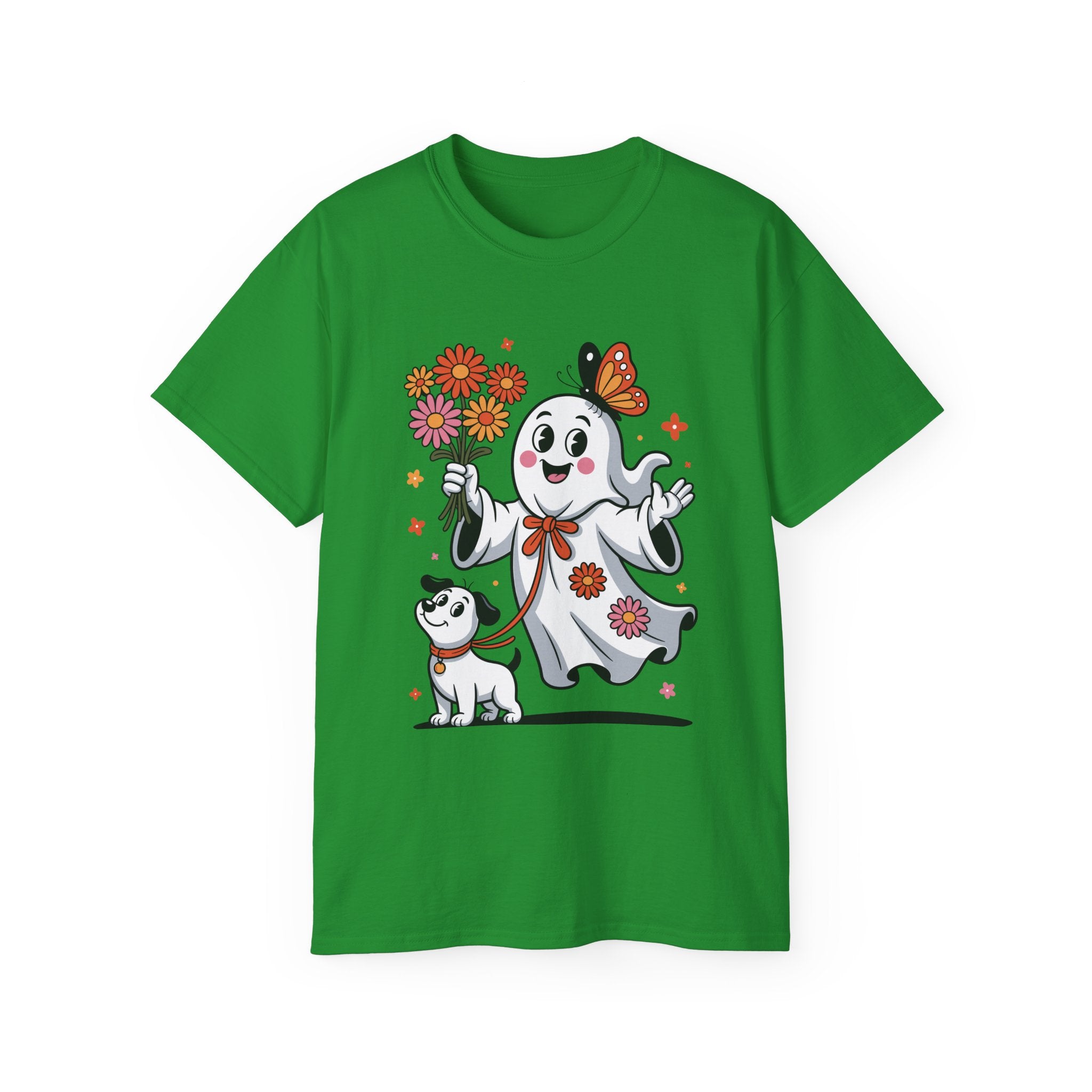 Halloween Ghost Dog Tee - Adorable Design | Gallory Hive