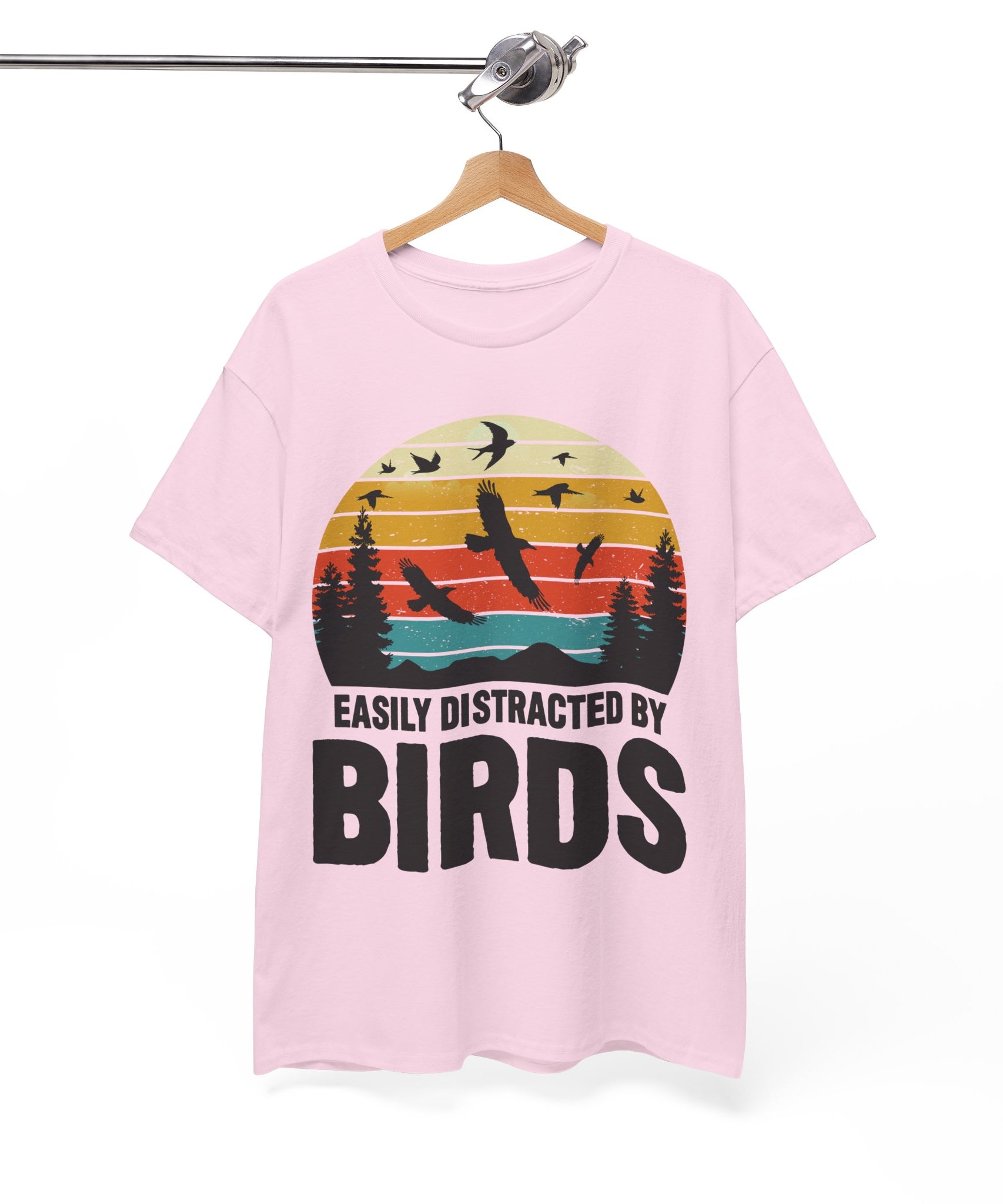 Retro Birds Lover Tee - Distracted Design