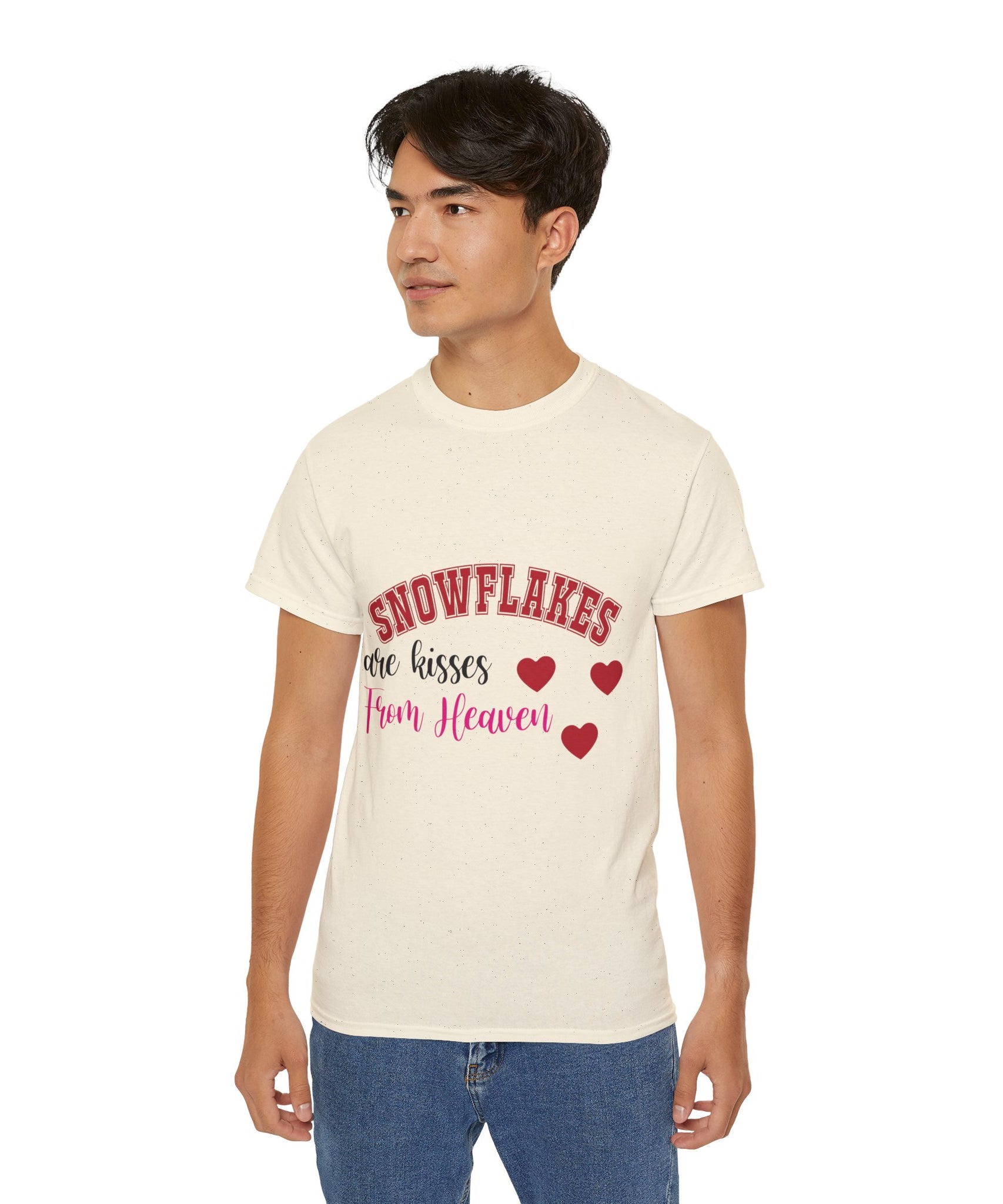 Snowflakes & Hearts Christmas T-Shirt | Gallory Hive