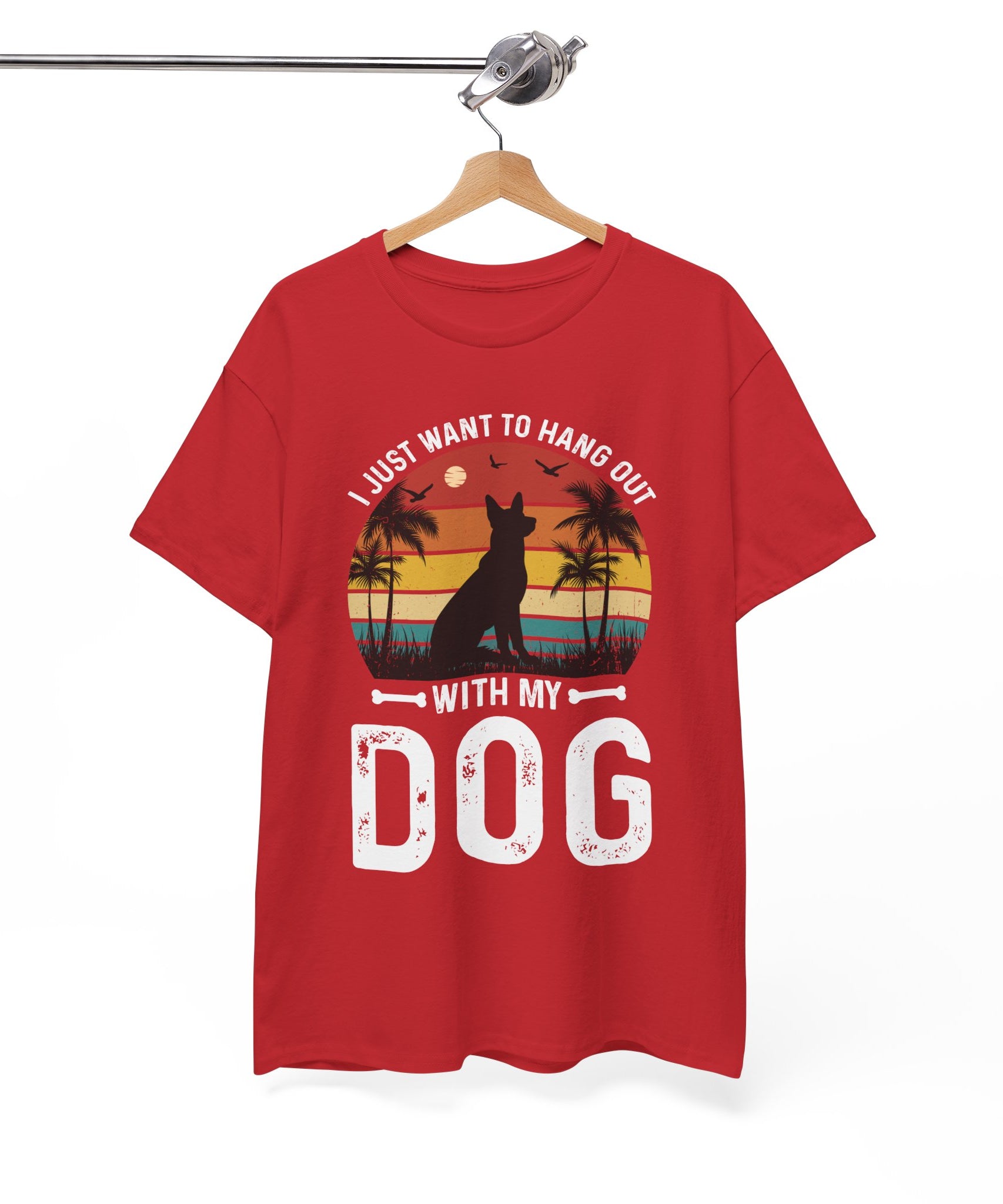 Retro Dog T-Shirt - Beach Hangout Design | Gallory Hive