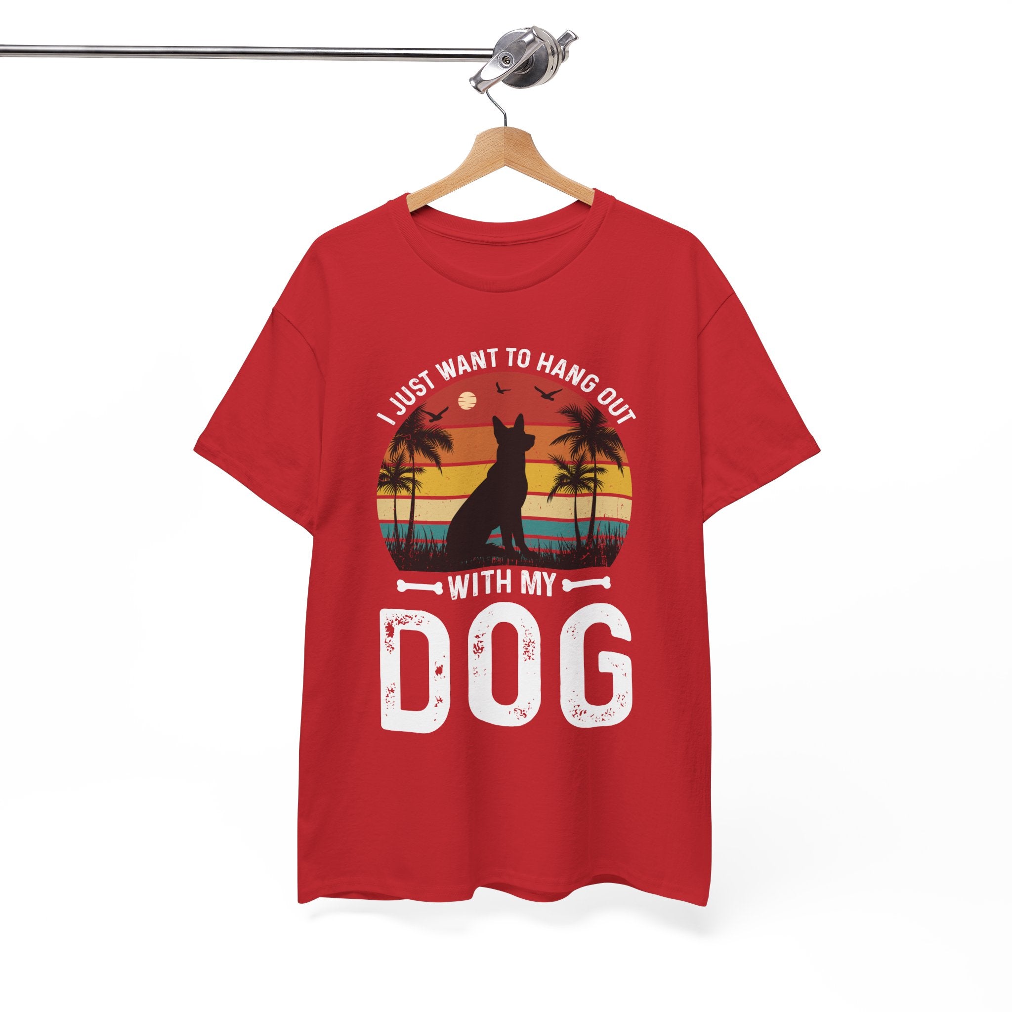 Retro Dog T-Shirt - Beach Hangout Design | Gallory Hive
