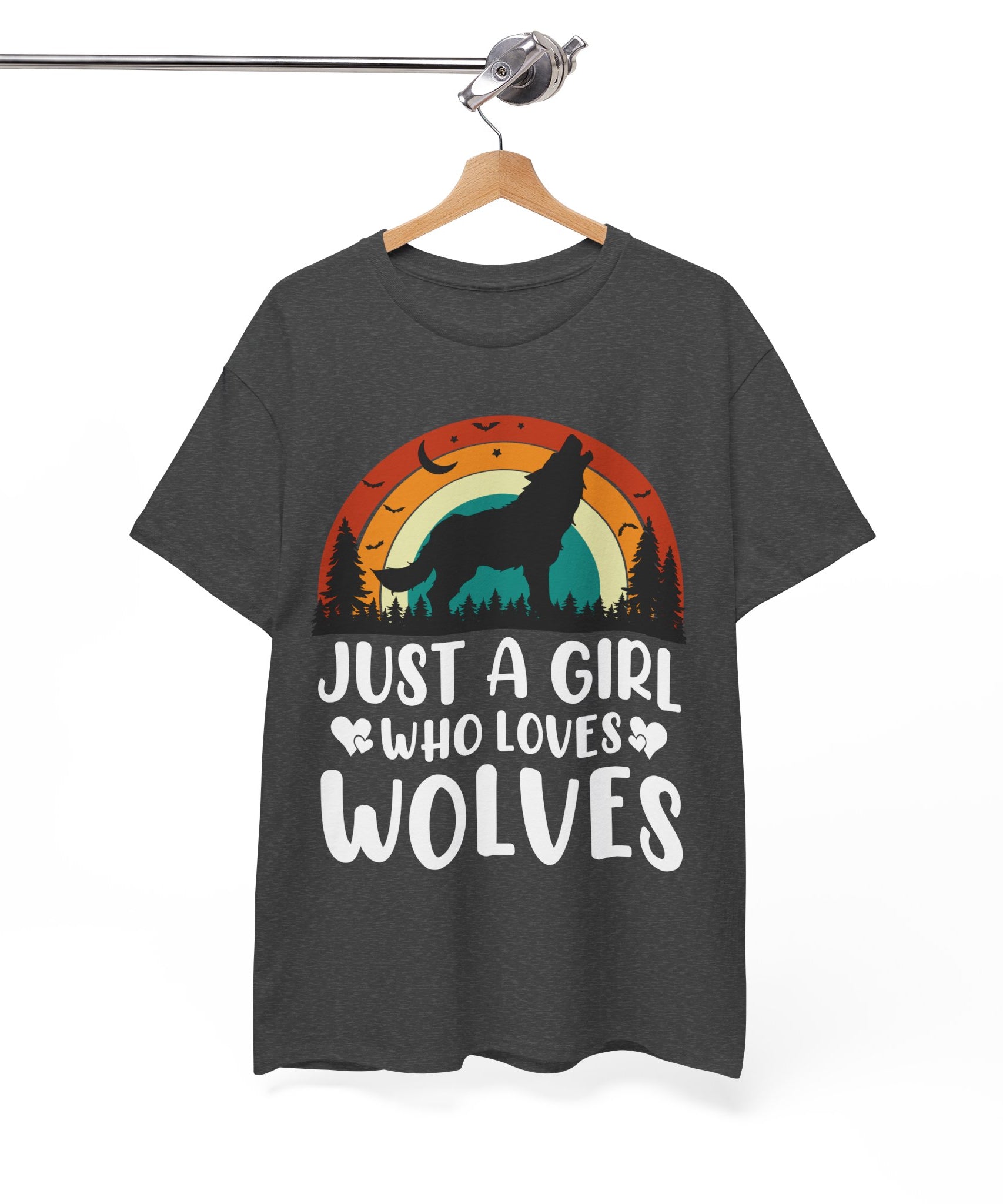 Vintage Wolf Lover Girl Tee