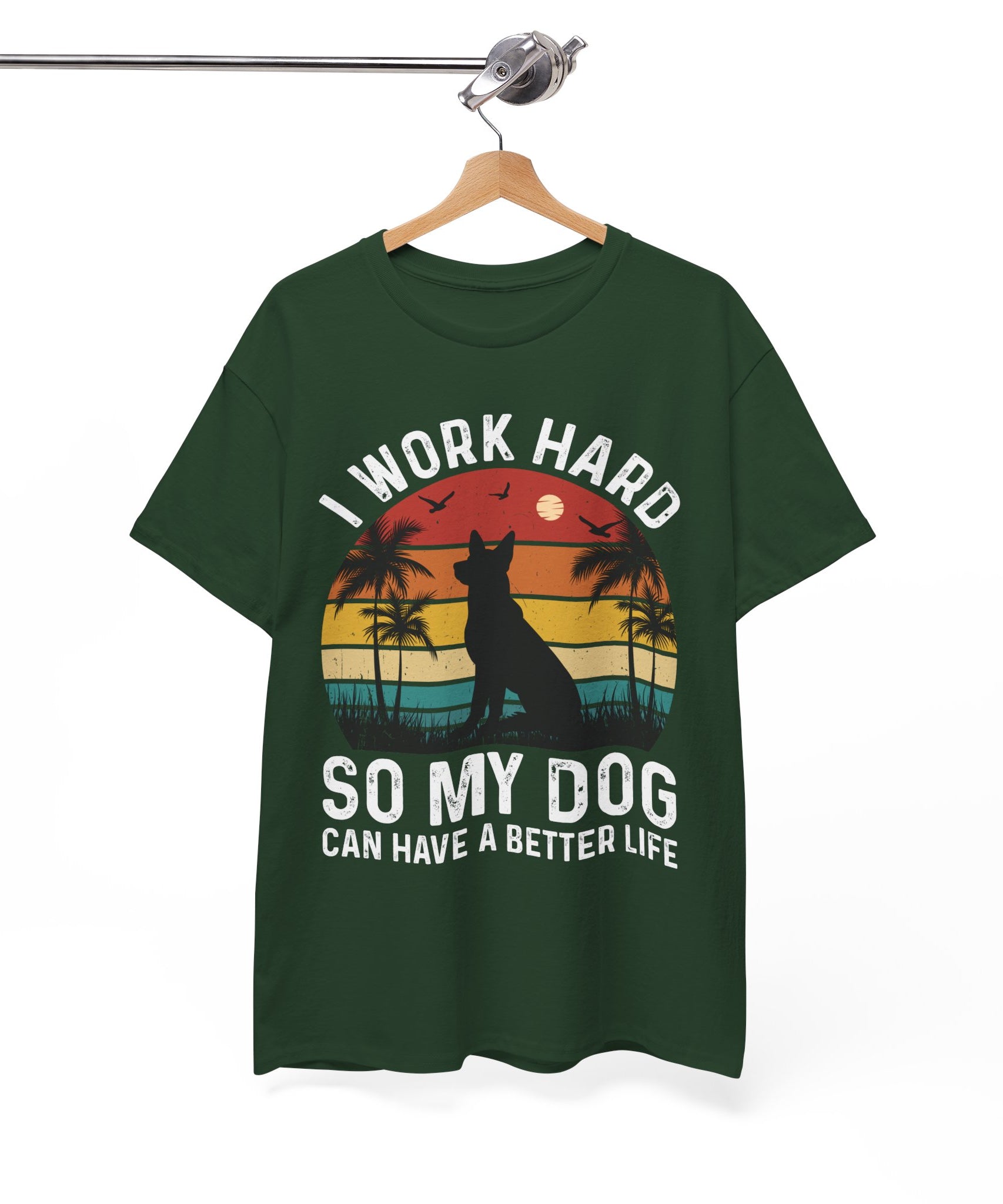 Retro Dog Lover Tee - Work Hard for My Pet | Gallory Hive