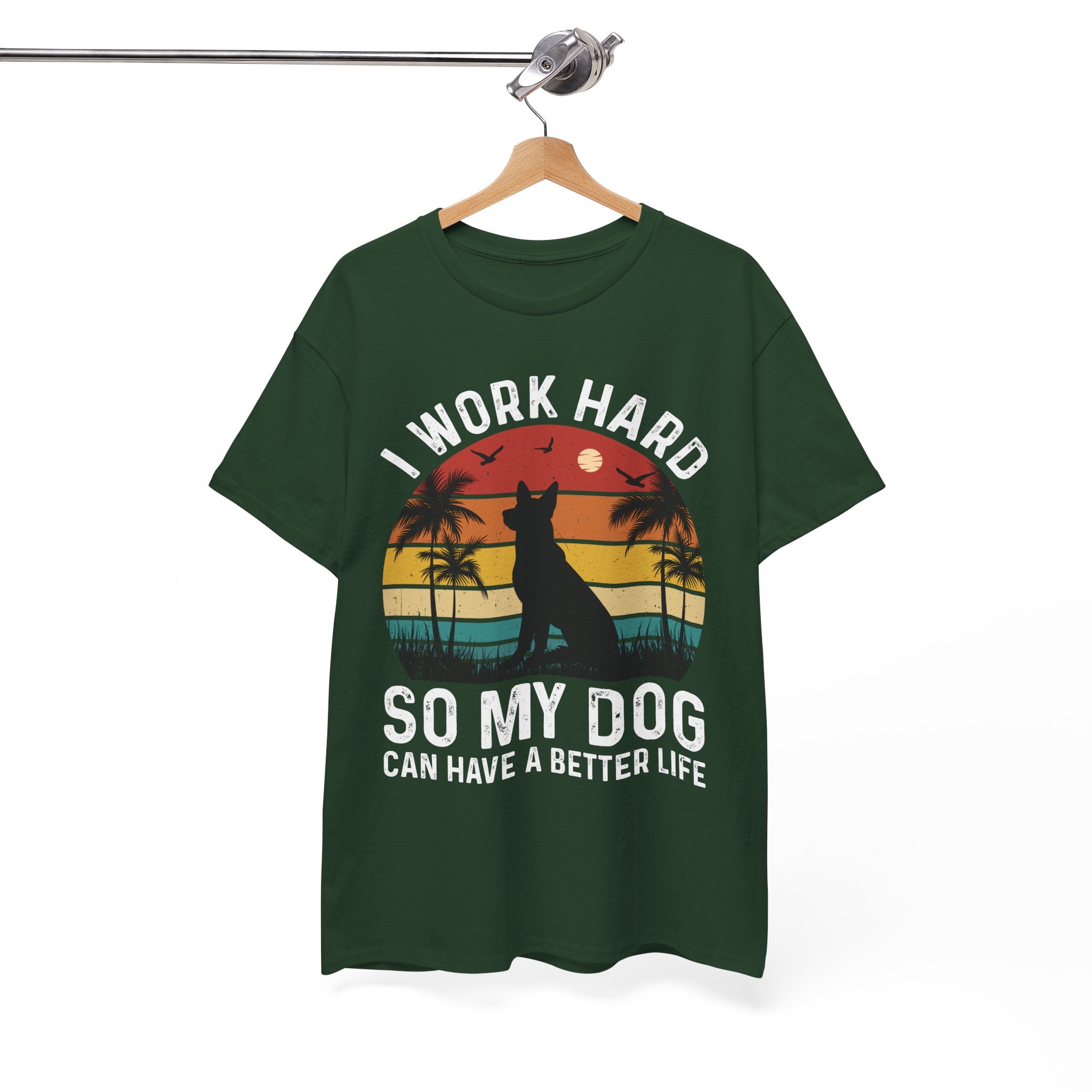 Retro Dog Lover Tee - Work Hard for My Pet | Gallory Hive