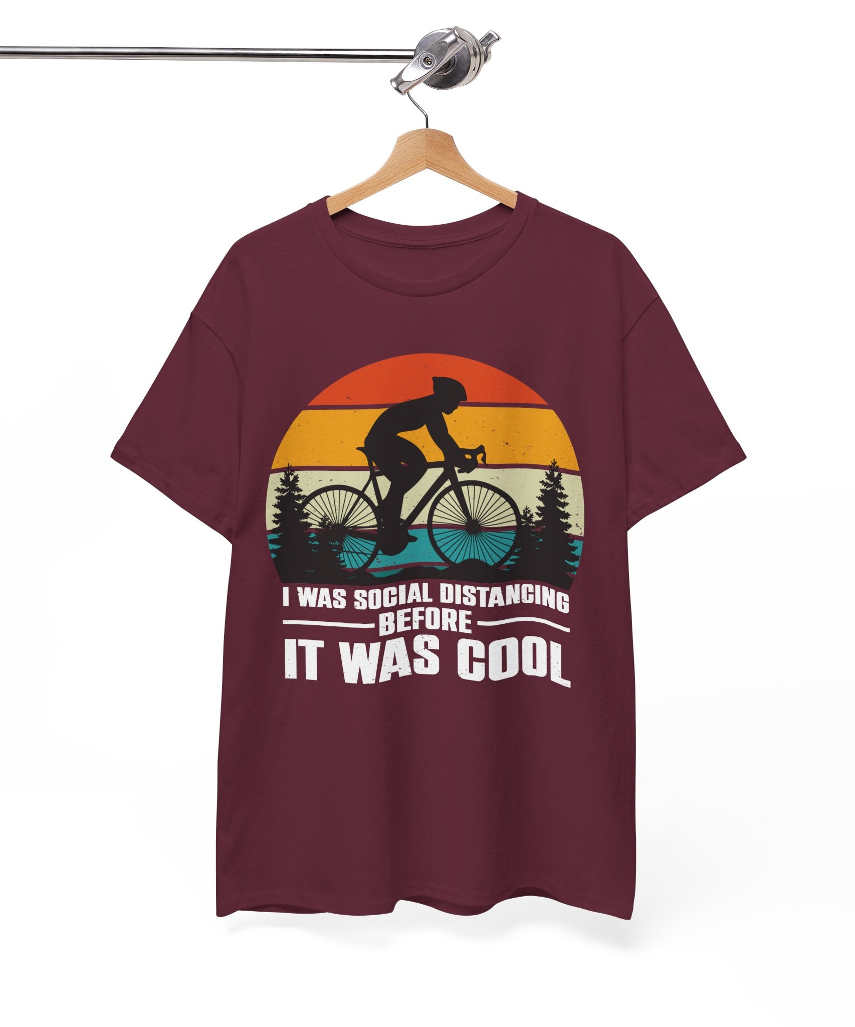Retro Social Distancing Cyclist Tee | Gallory Hive