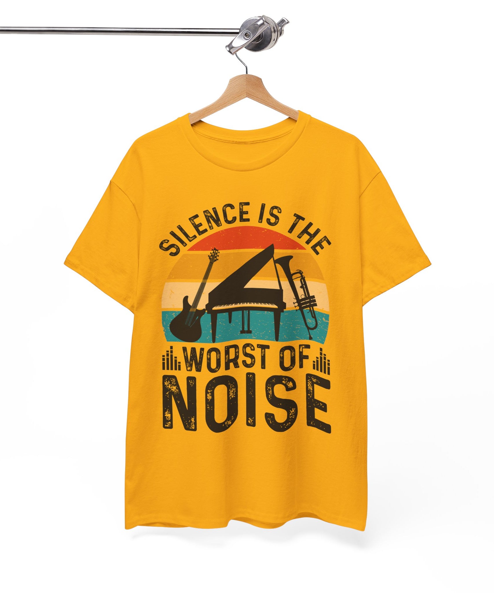 Retro Music Lover-Shirt - Silence Noise Tee | Gallory Hive