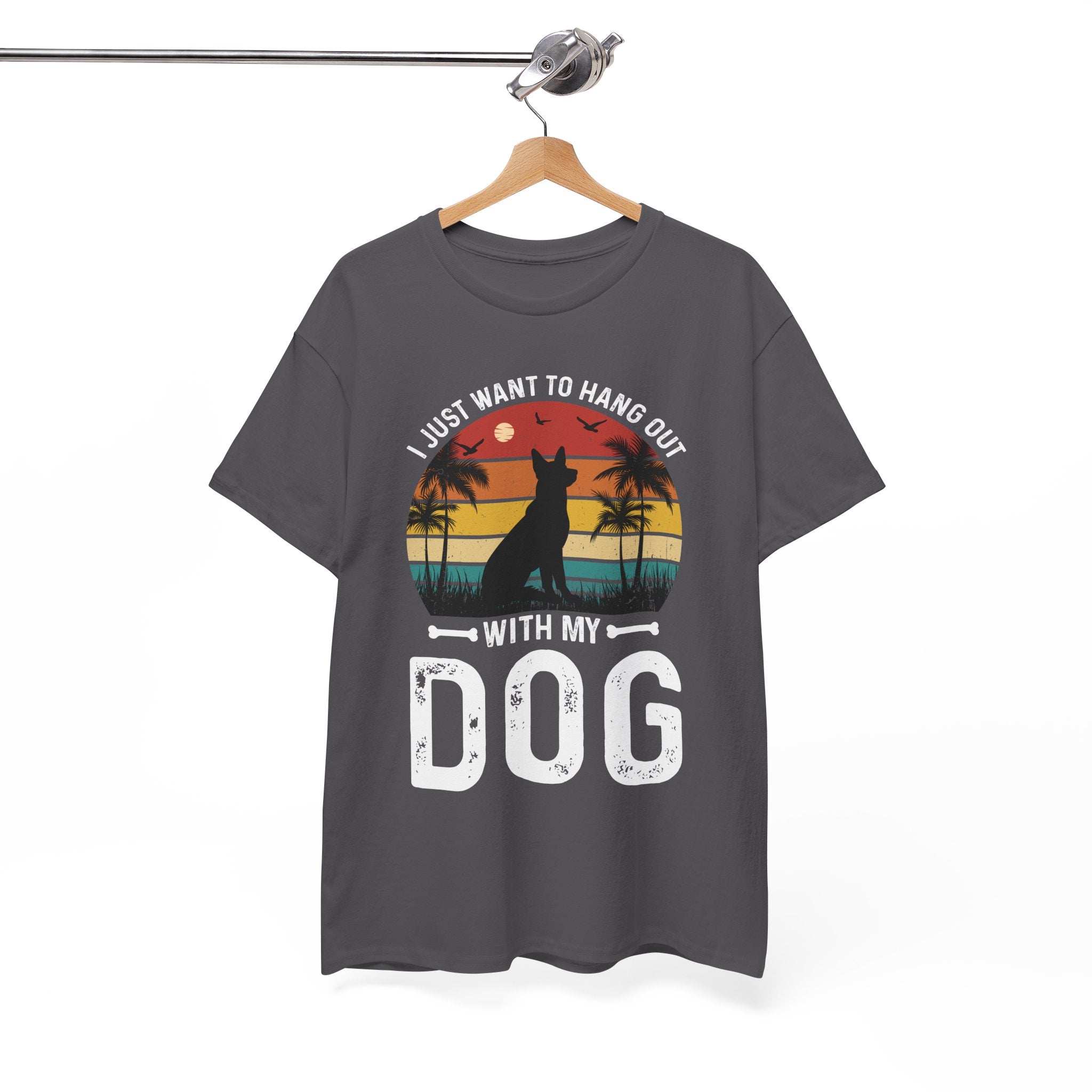Retro Dog T-Shirt - Beach Hangout Design