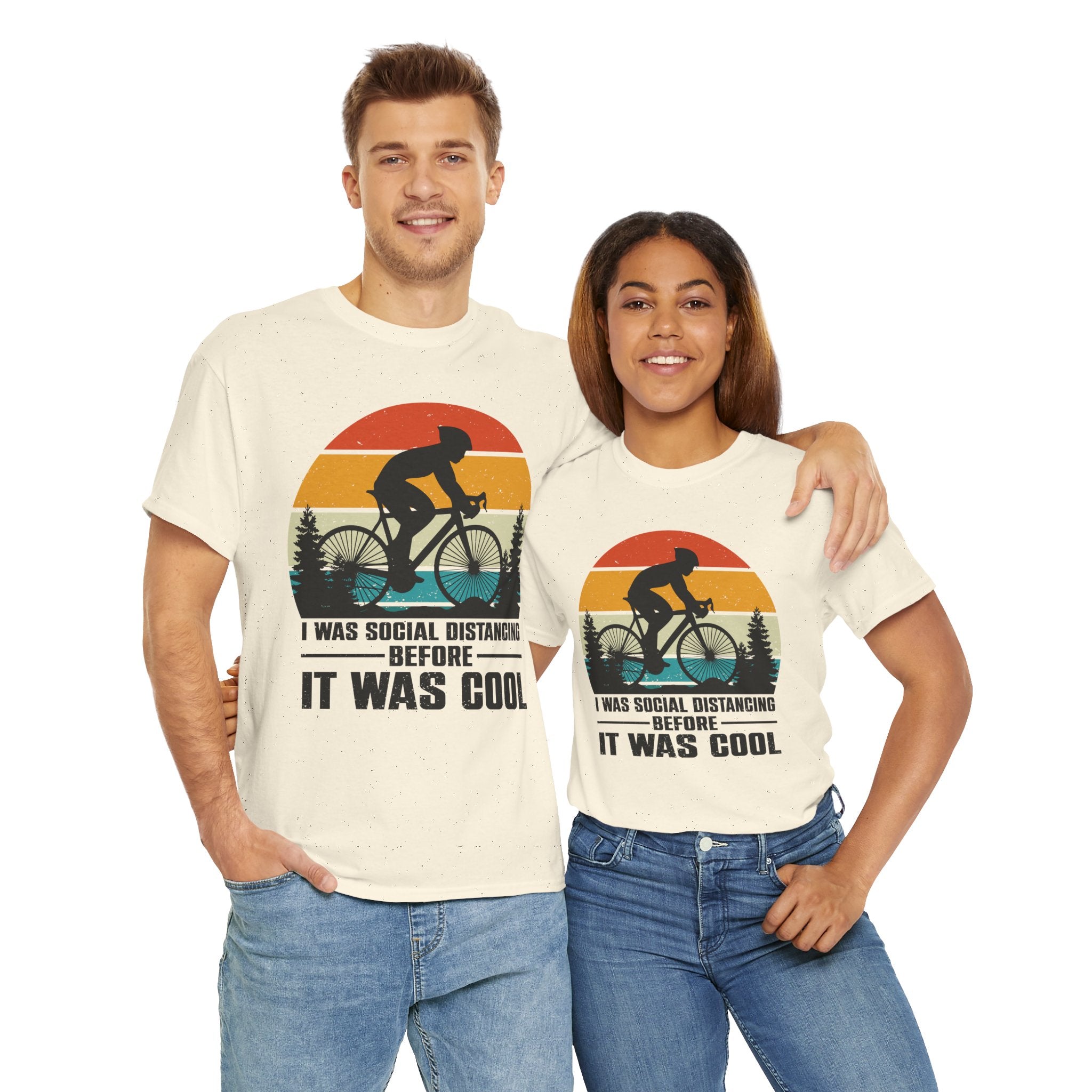 Retro Social Distancing Cyclist Tee
