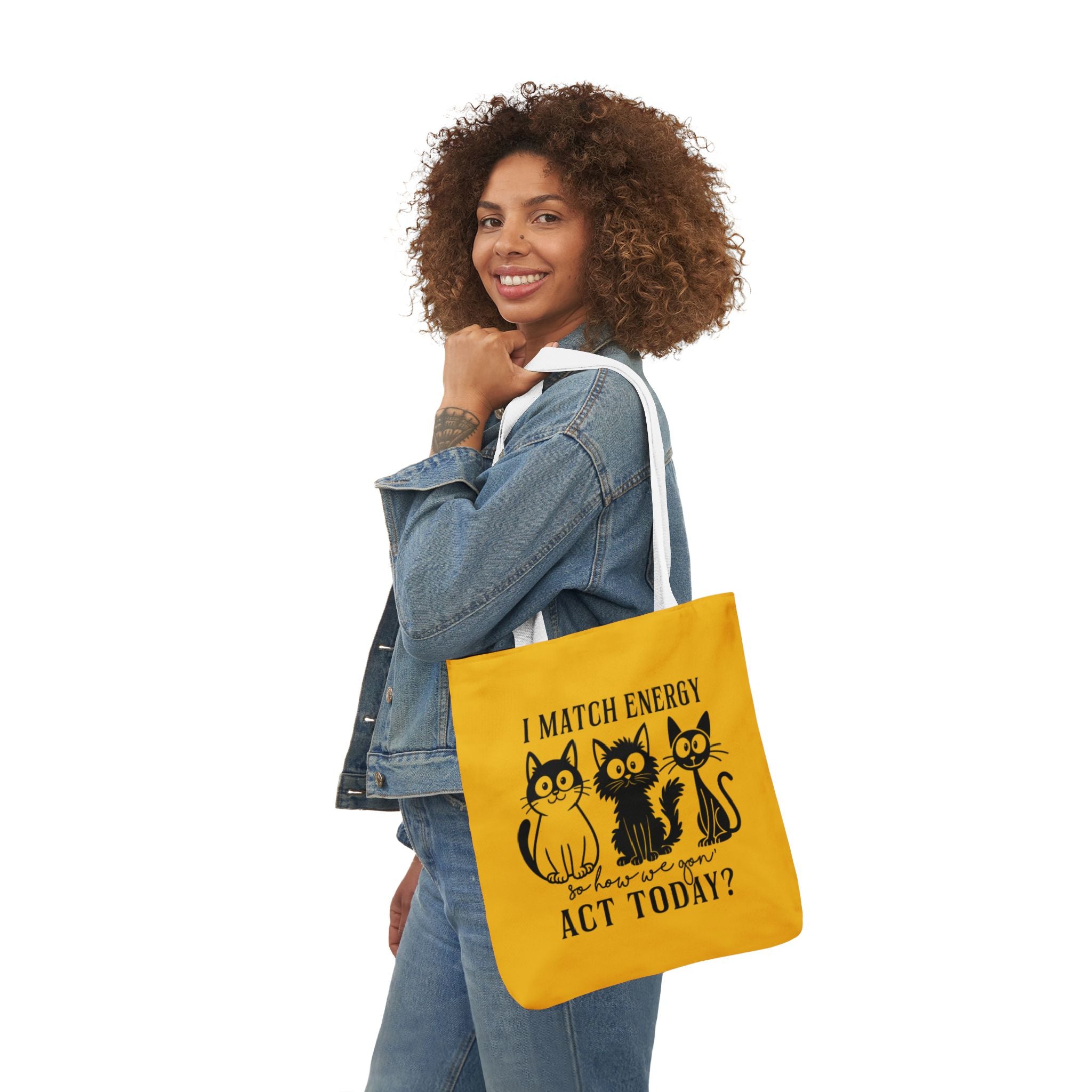 Cute Yellow Canvas Tote – Reusable Bag