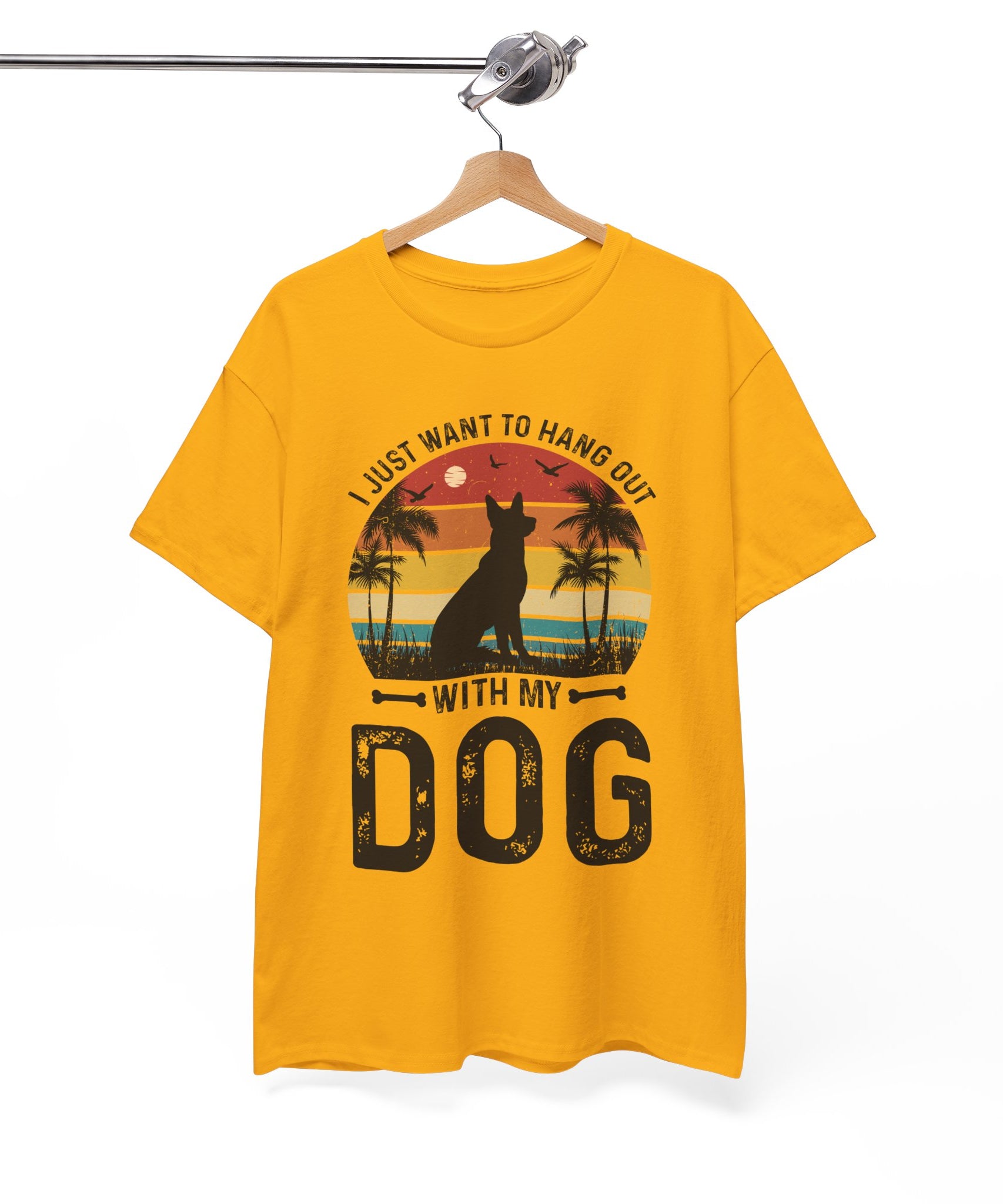 Retro Dog T-Shirt - Beach Hangout Design | Gallory Hive