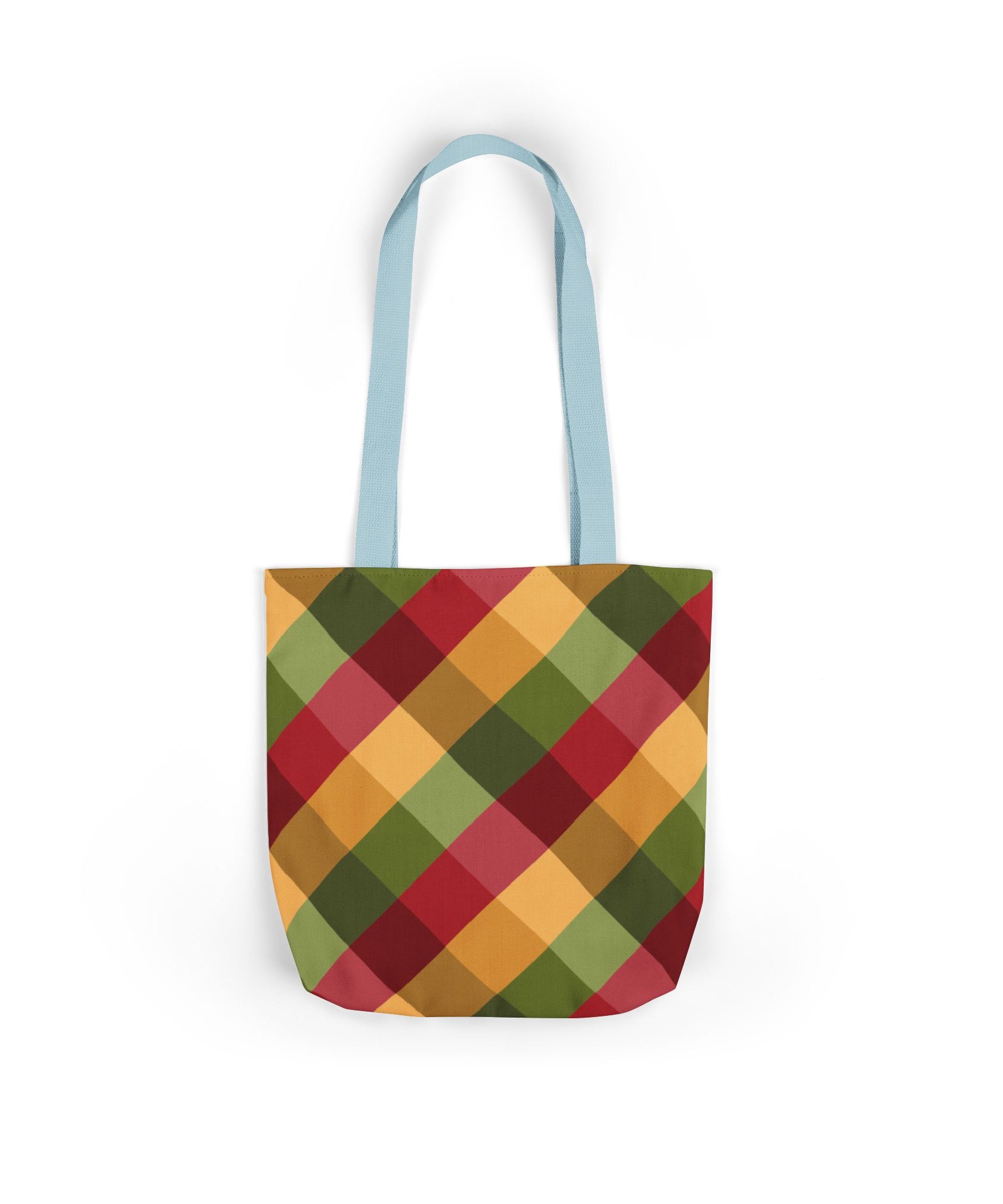 Vibrant Geometric Angle Design Canvas Tote