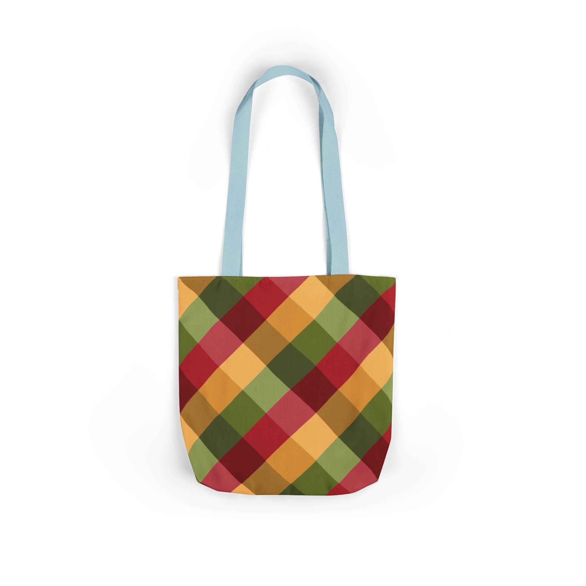Vibrant Geometric Angle Design Canvas Tote