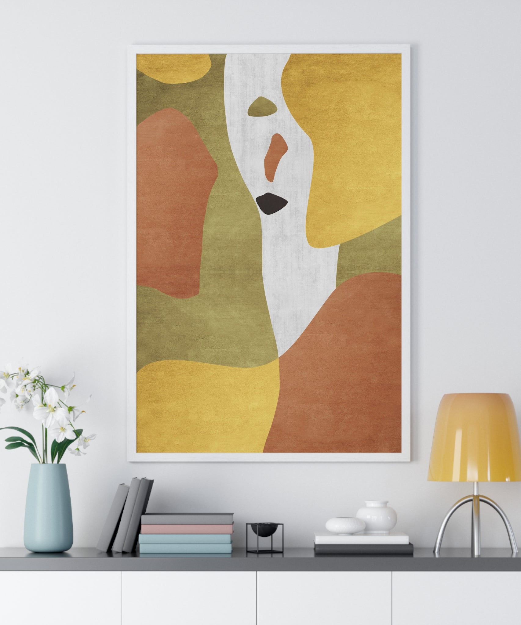 Abstract Carpet Texture Art – Wooden Framed Print