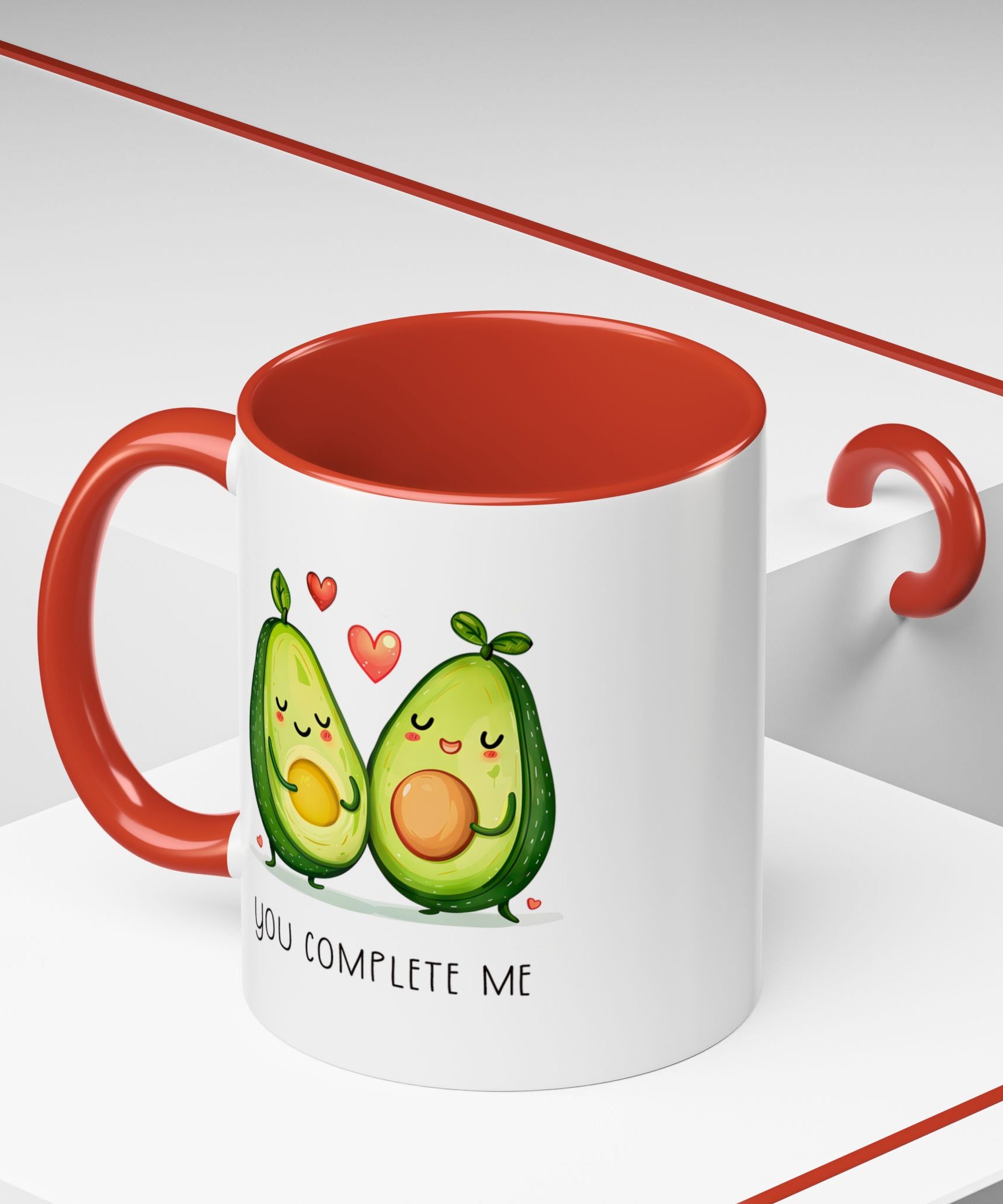 Funny Avocado Couple Ceramic Coffee Mug | Gallory Hive
