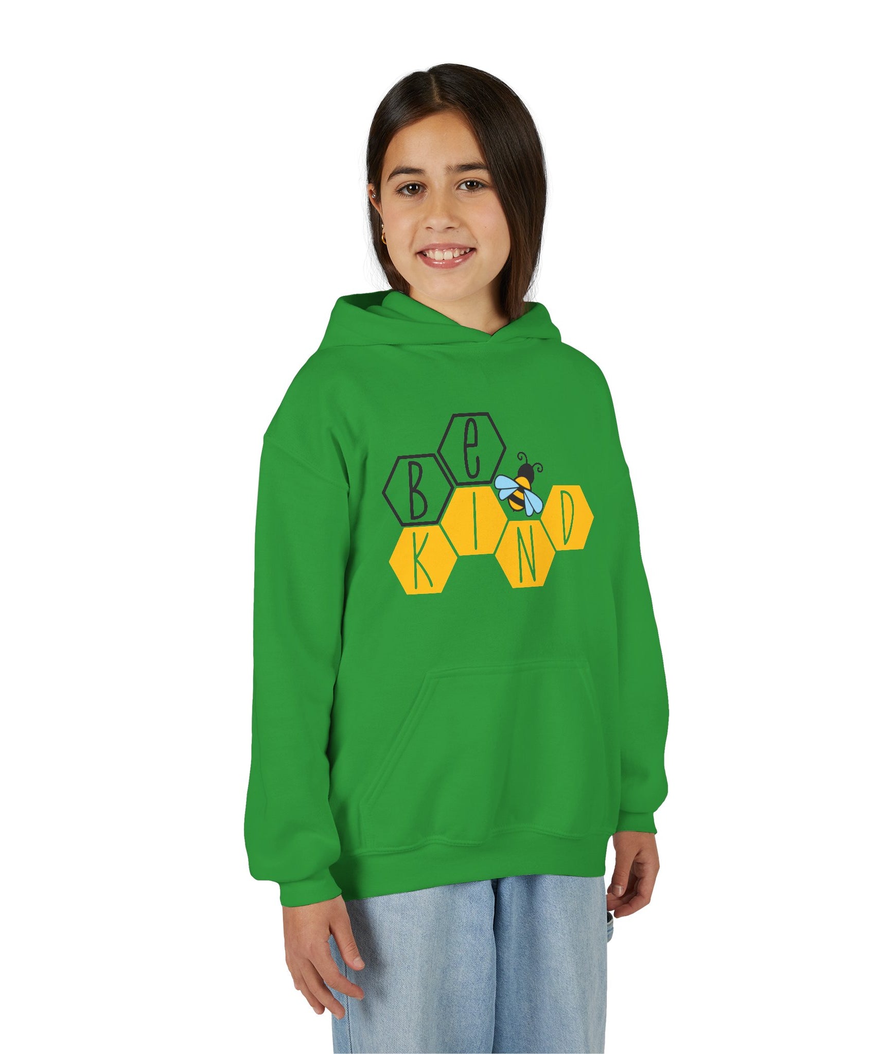 Unisex Kids Hoodie – Bee Kind & Cozy