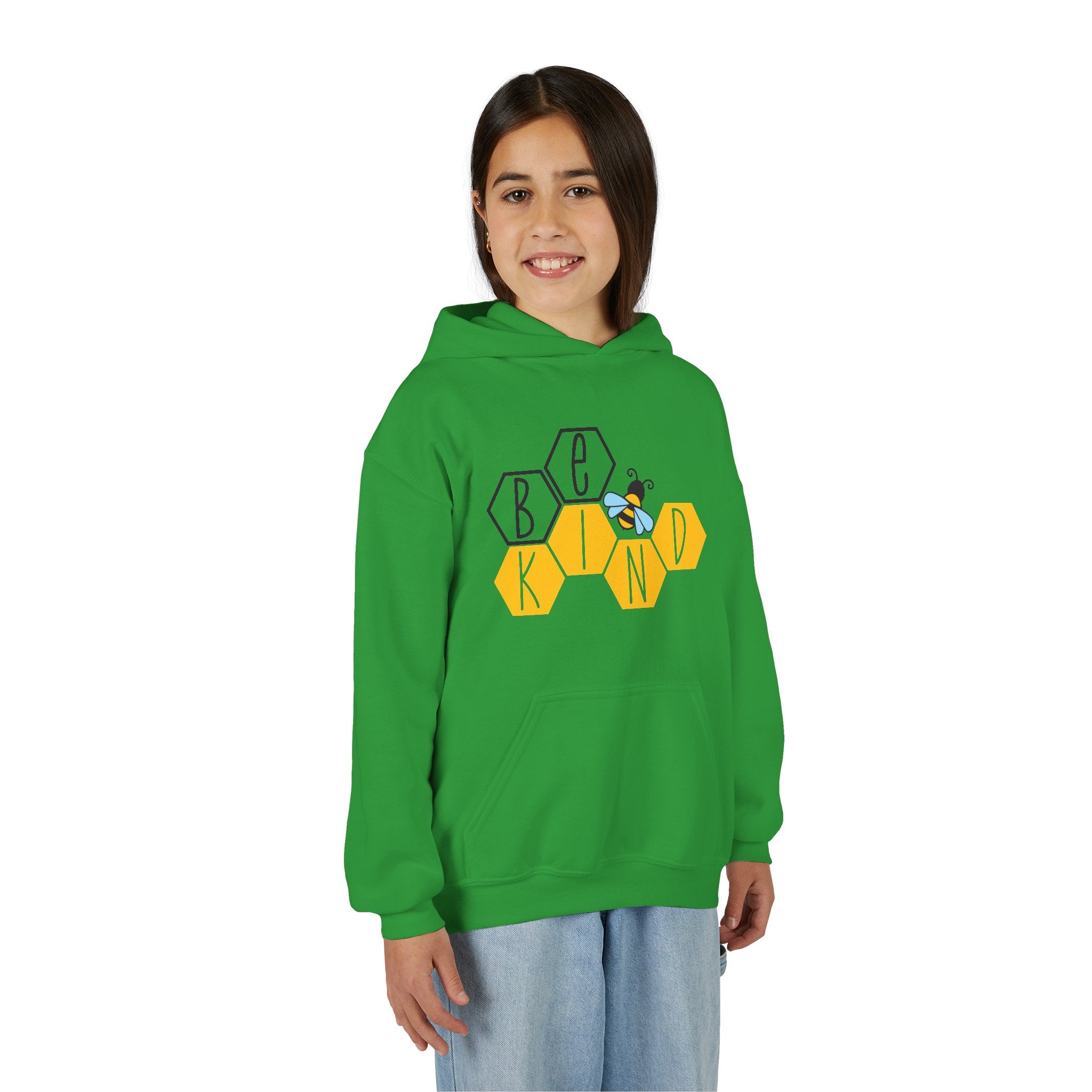 Unisex Kids Hoodie – Bee Kind & Cozy