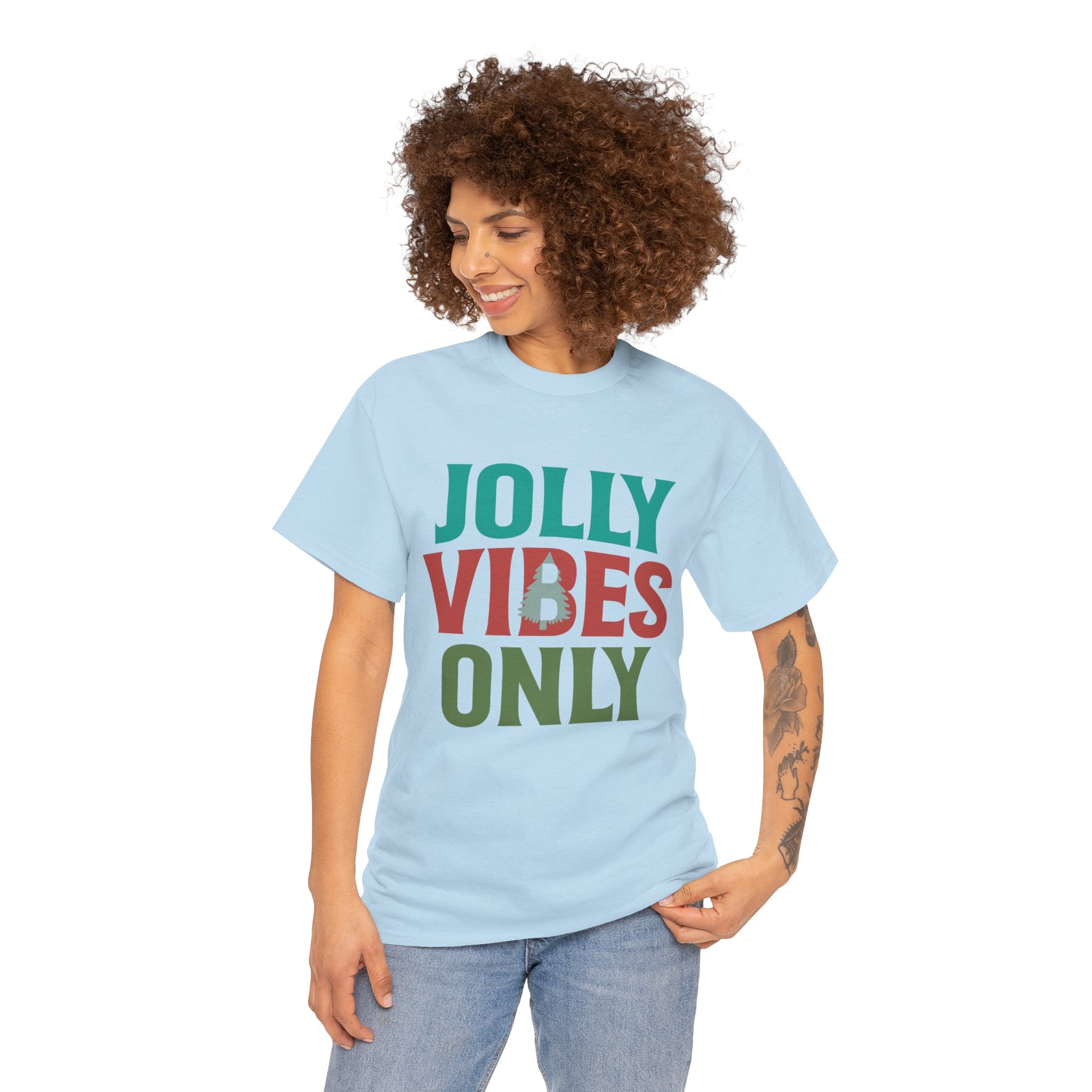 Festive Jolly Vibes Christmas T-Shirt | Gallory Hive
