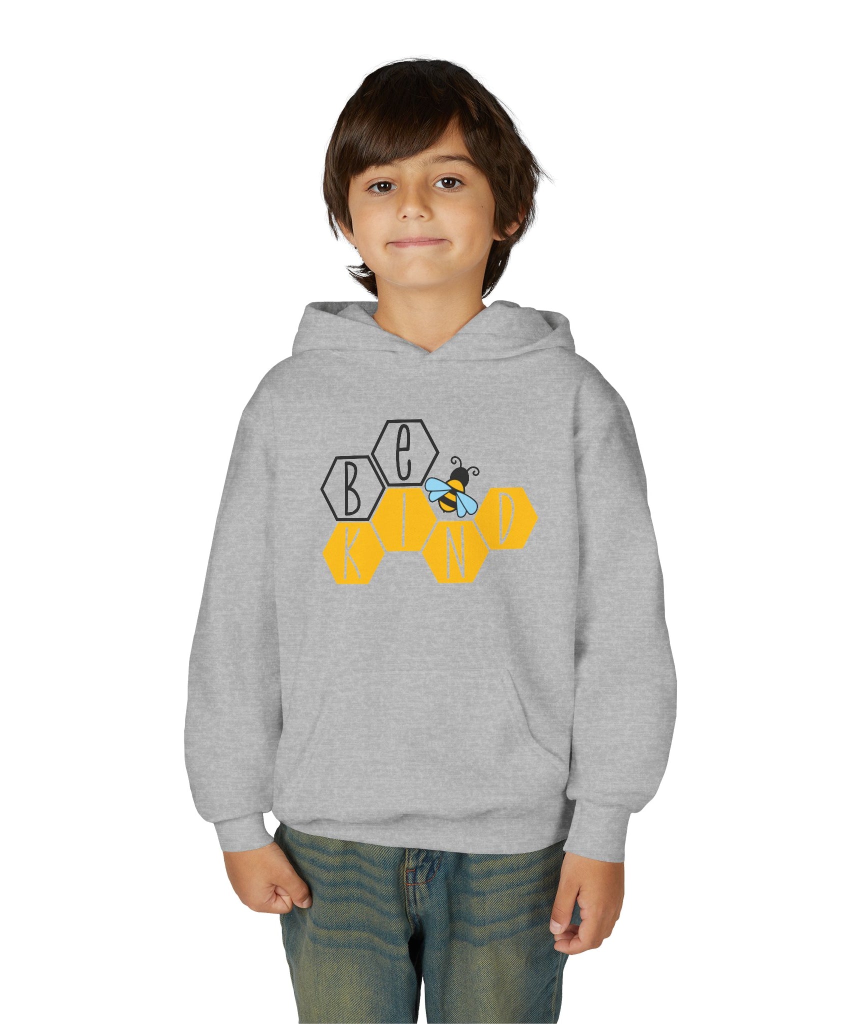 Unisex Kids Hoodie – Bee Kind & Cozy