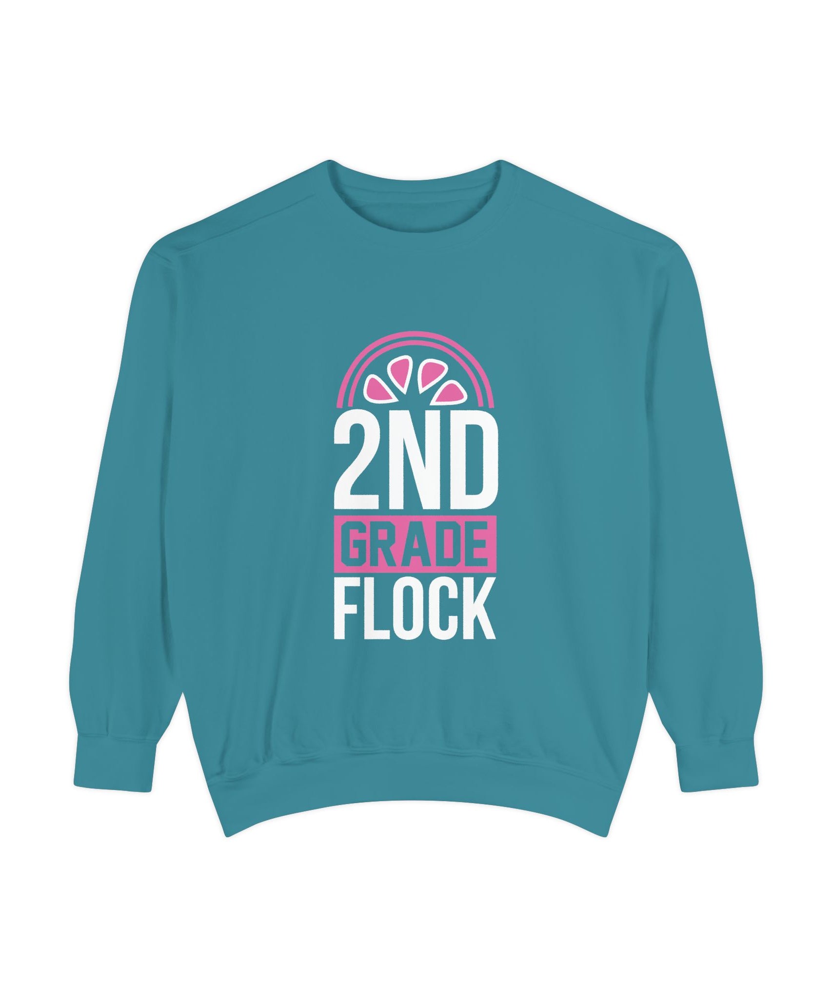 Unisex 2nd Grade Flock Sweatshirt | Perfect for Teachers, Back to School, Classroom, Gift for Kids, Cozy Style
