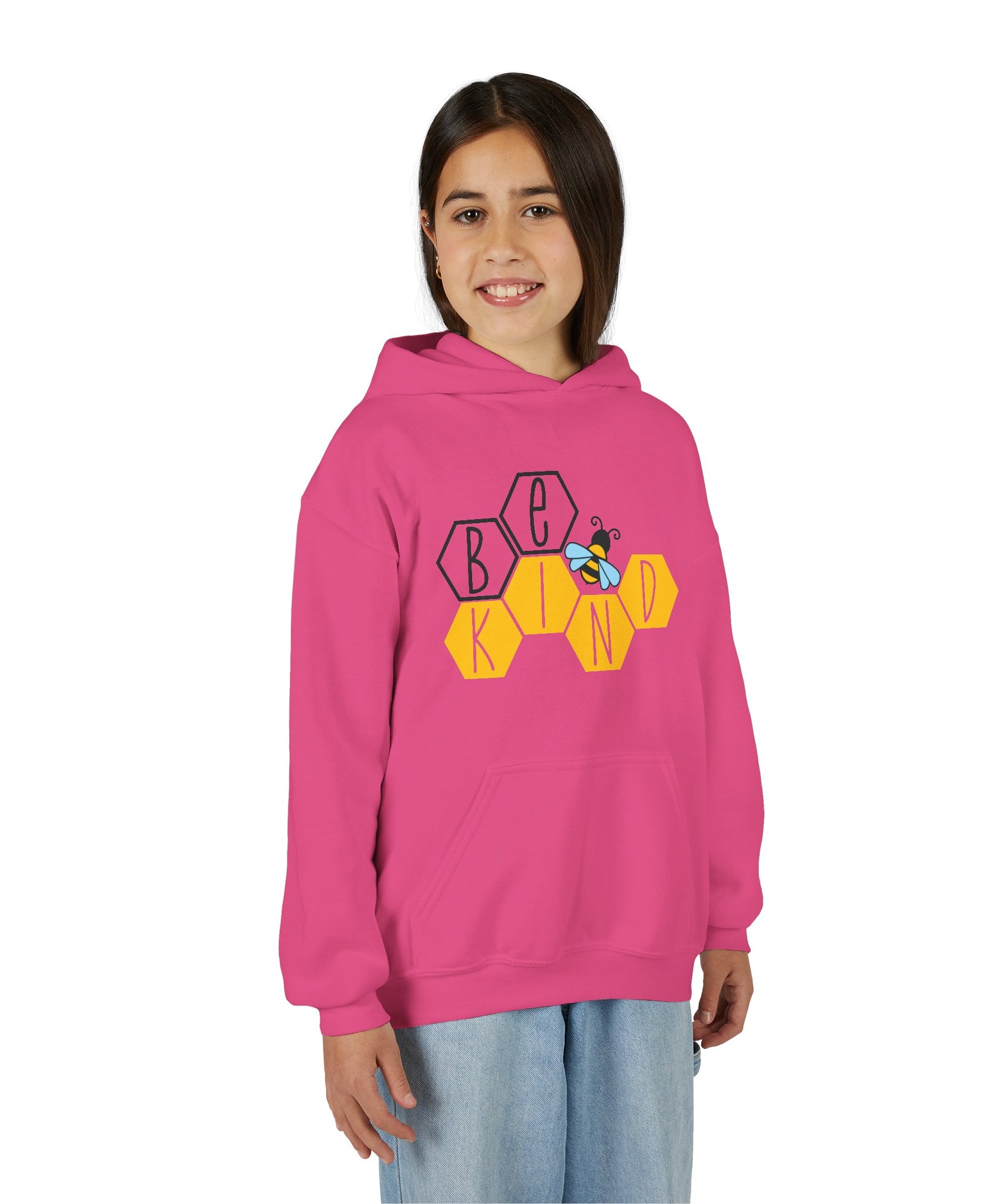 Unisex Kids Hoodie – Bee Kind & Cozy