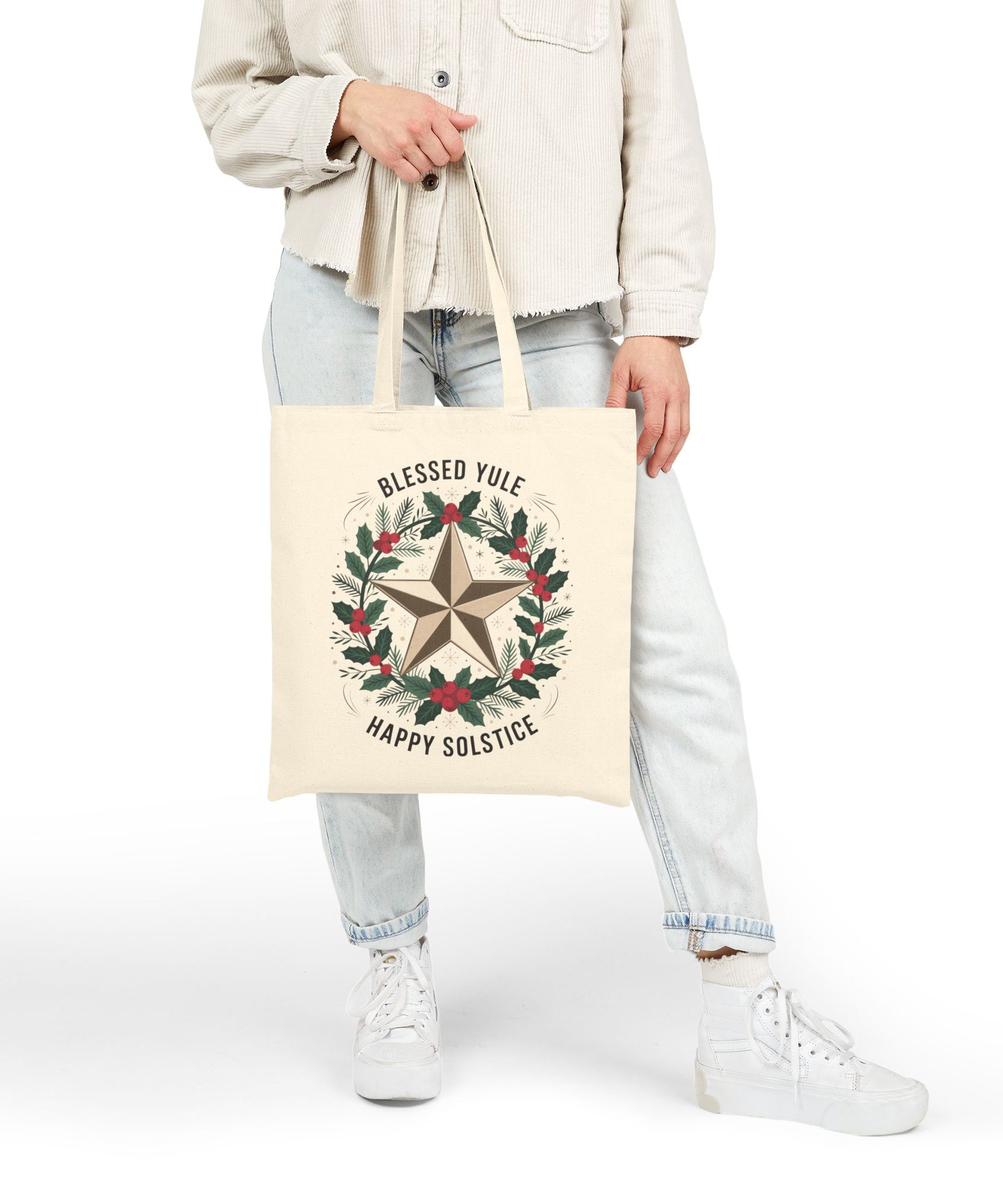 Blessed Yule Eco-Friendly Cotton Tote | Gallory Hive