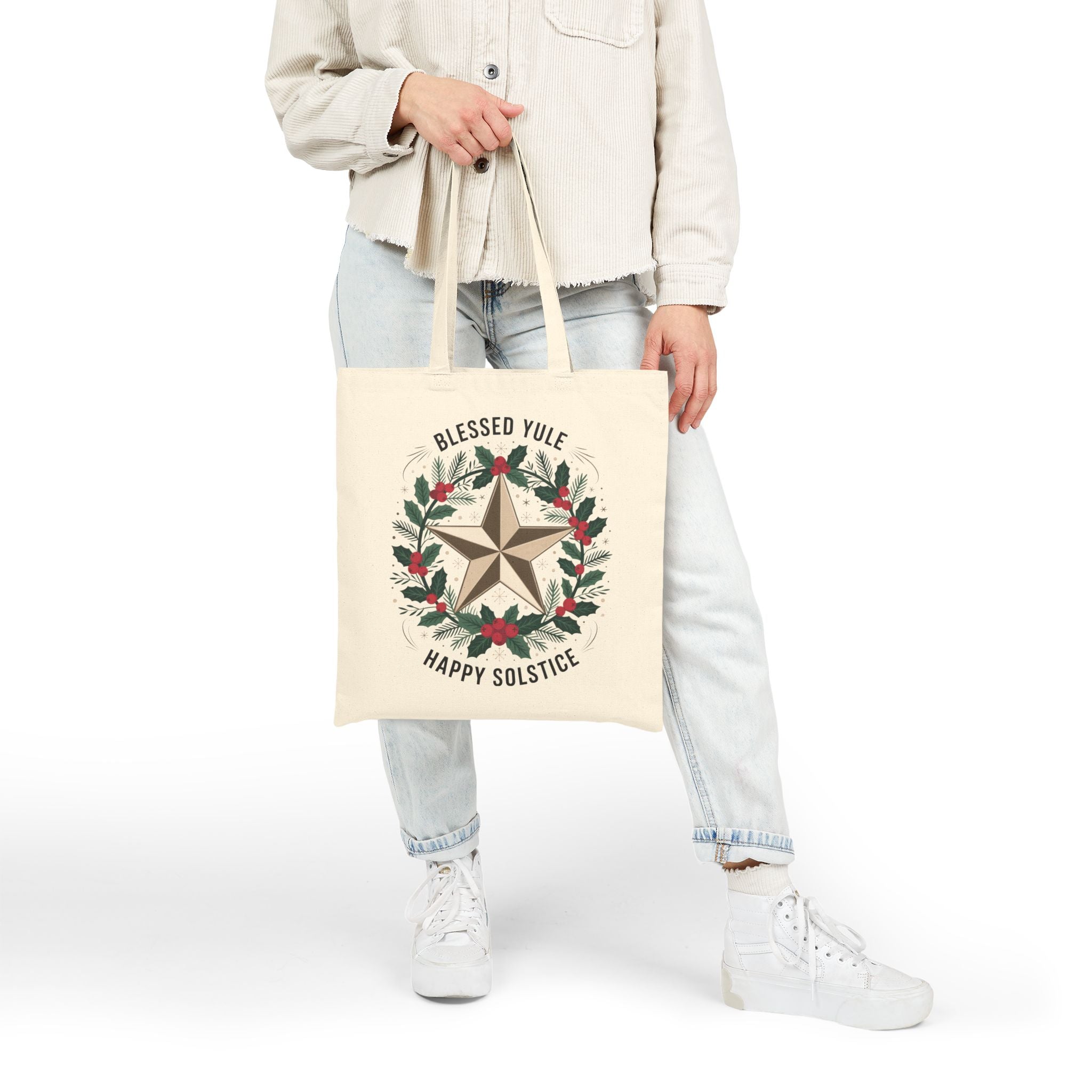 Blessed Yule Eco-Friendly Cotton Tote | Gallory Hive