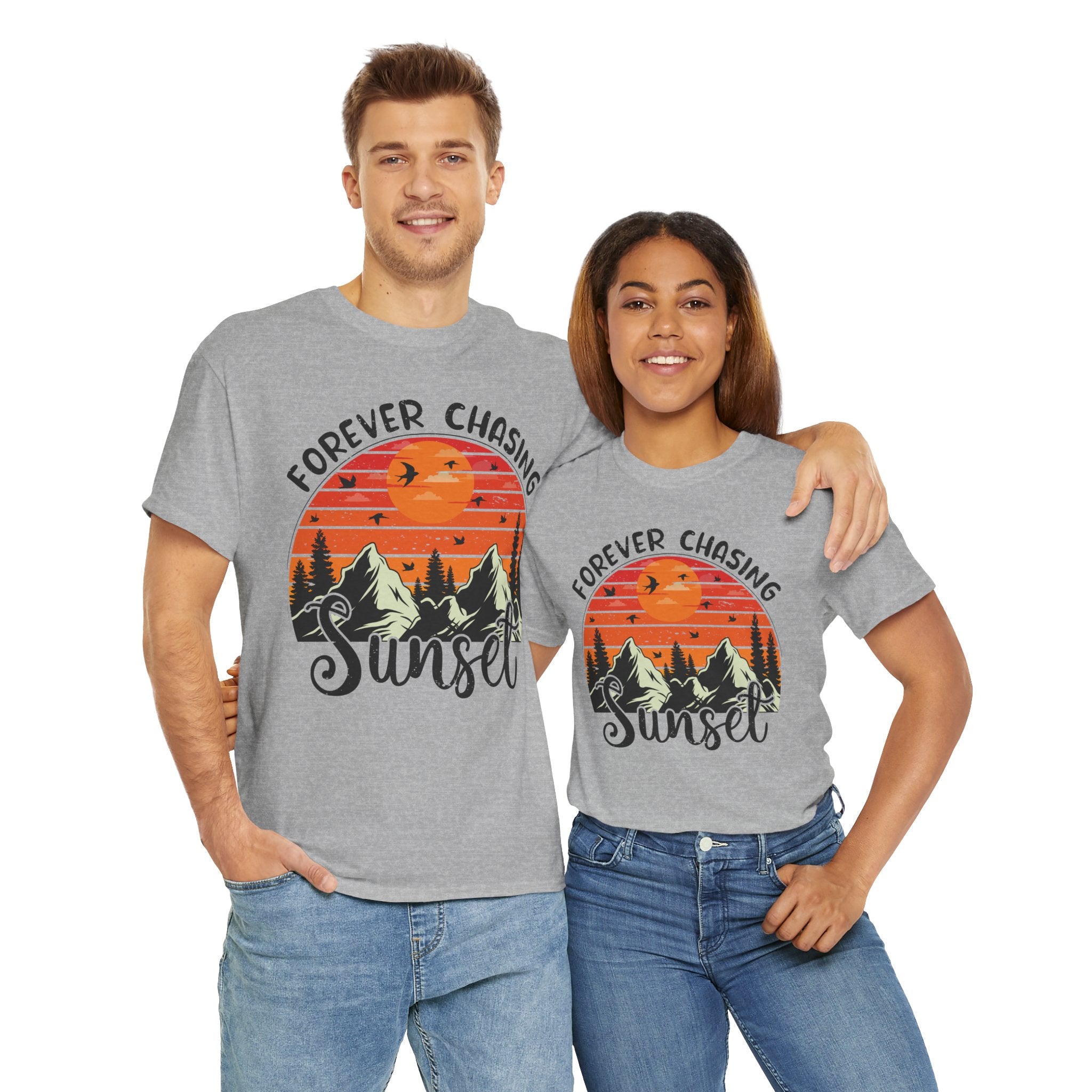 Sunset Mountain Scene T-Shirt