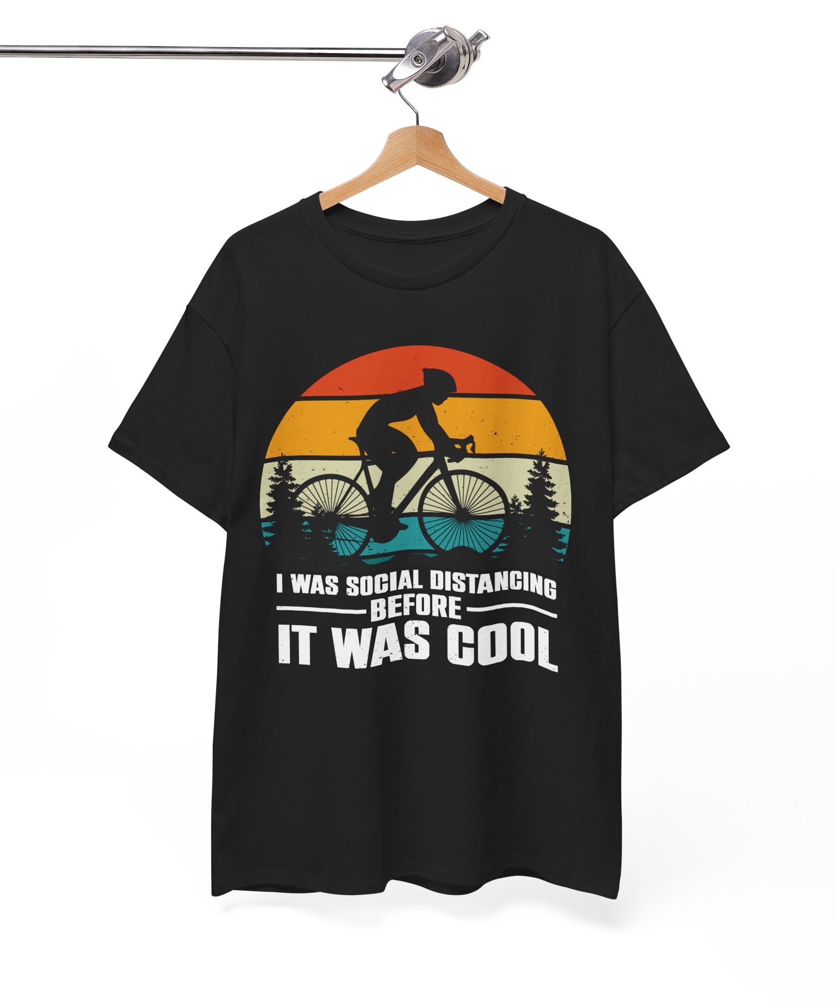 Retro Social Distancing Cyclist Tee | Gallory Hive