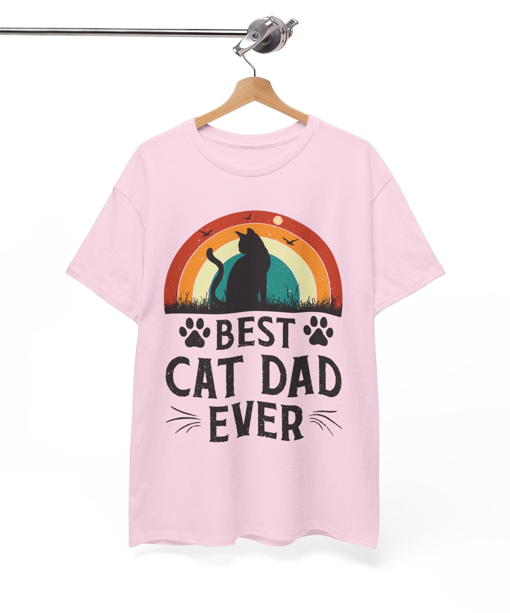 Best Cat Dad Ever T-Shirt Retro