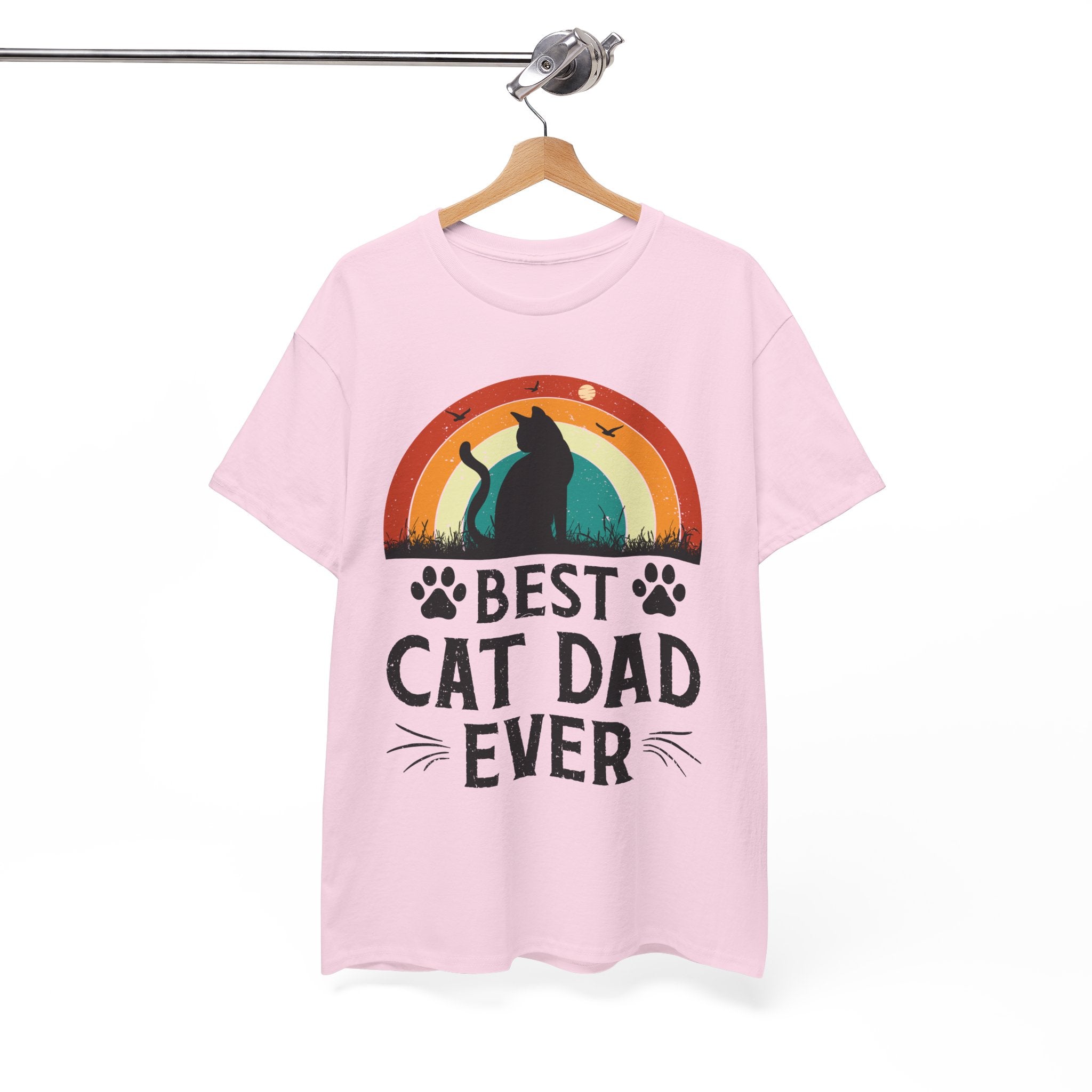 Best Cat Dad Ever T-Shirt Retro