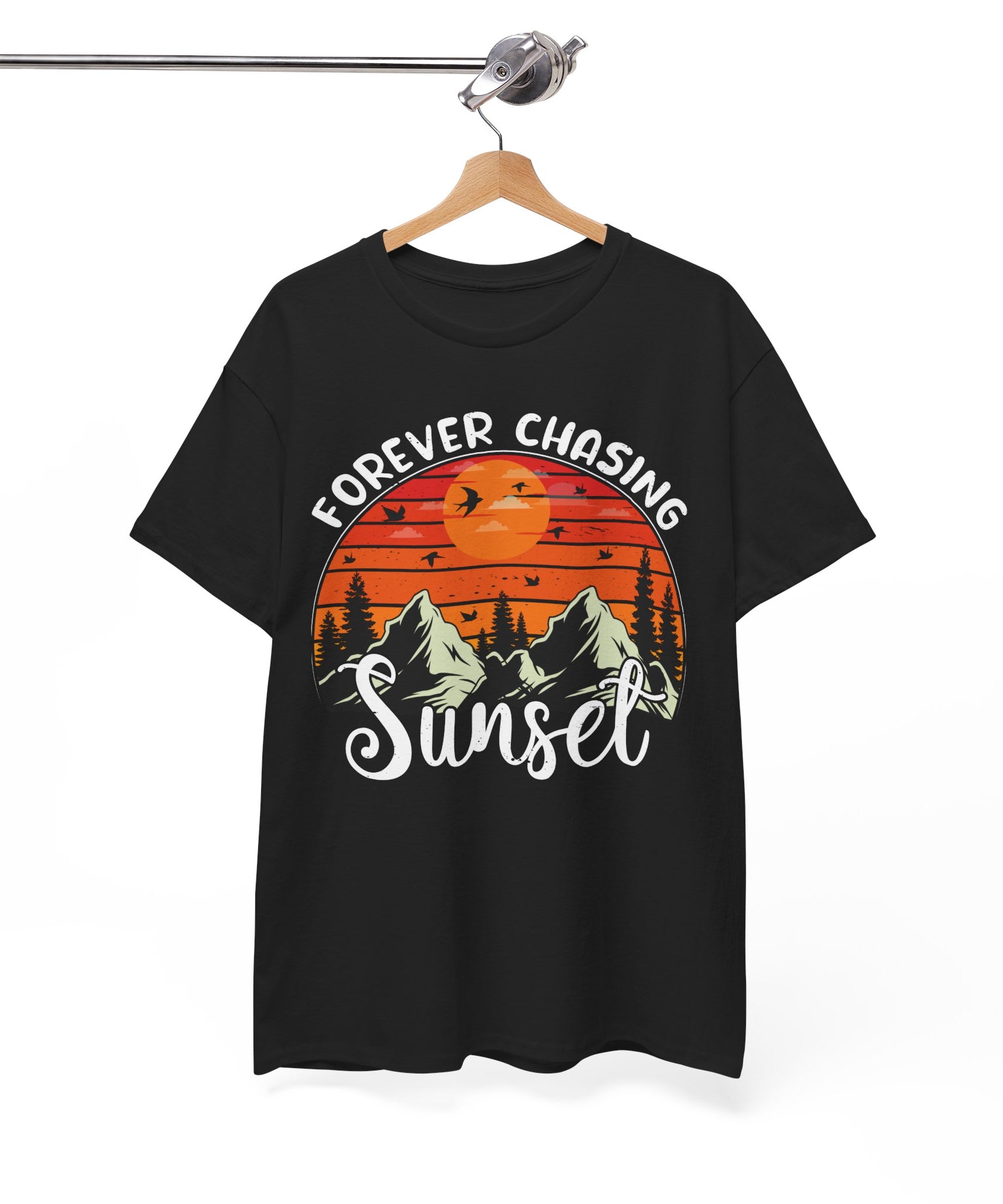 Sunset Mountain Scene T-Shirt | Gallory Hive