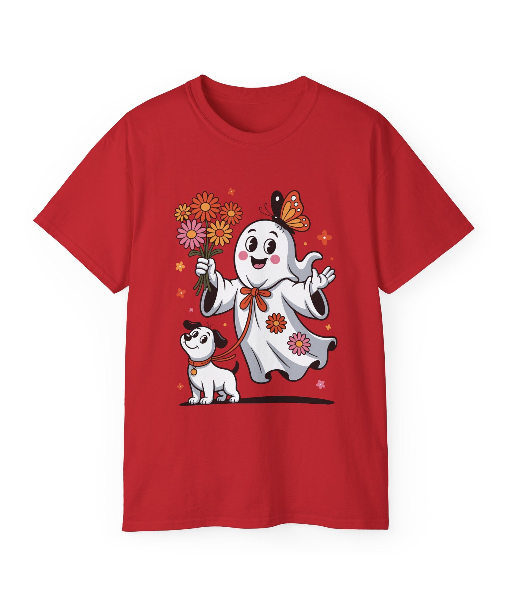 Halloween Ghost Dog Tee - Adorable Design