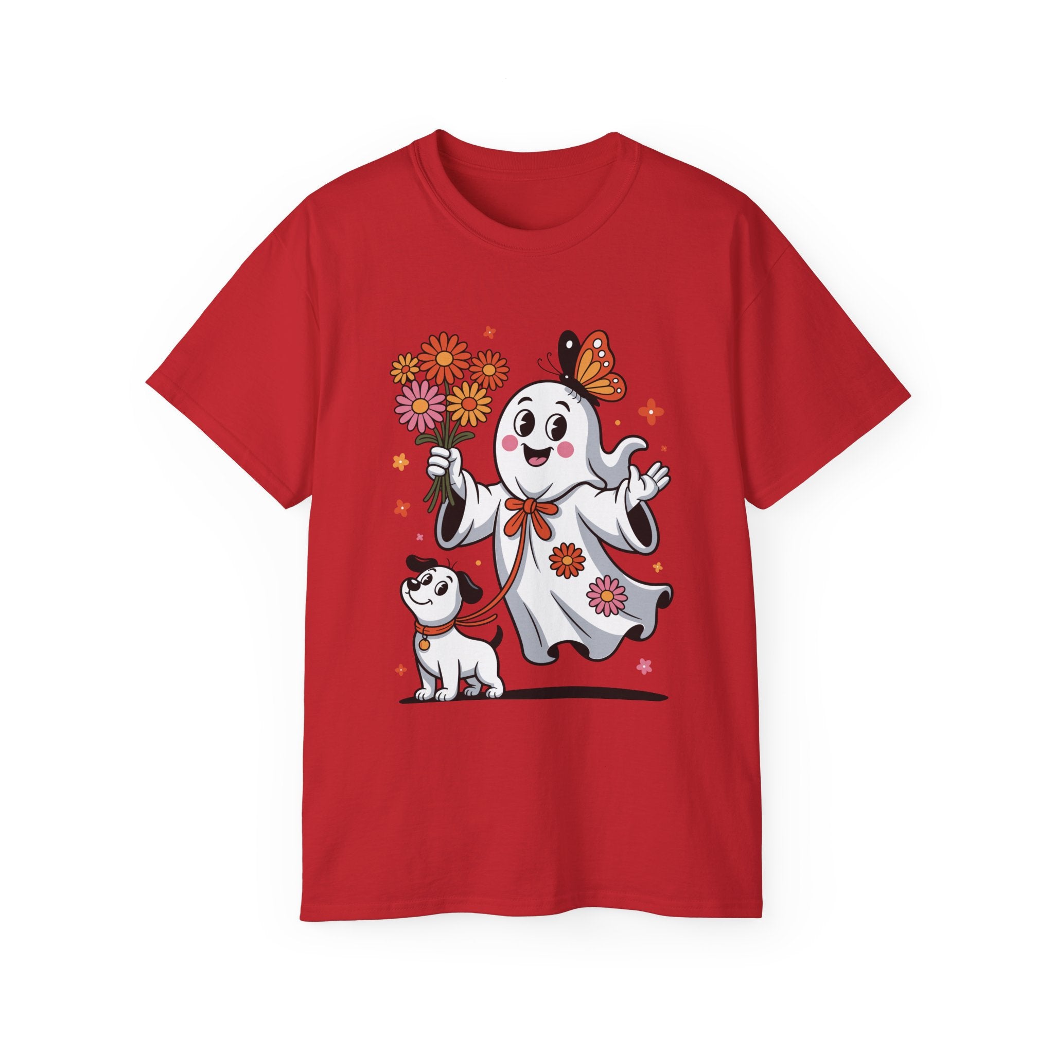 Halloween Ghost Dog Tee - Adorable Design