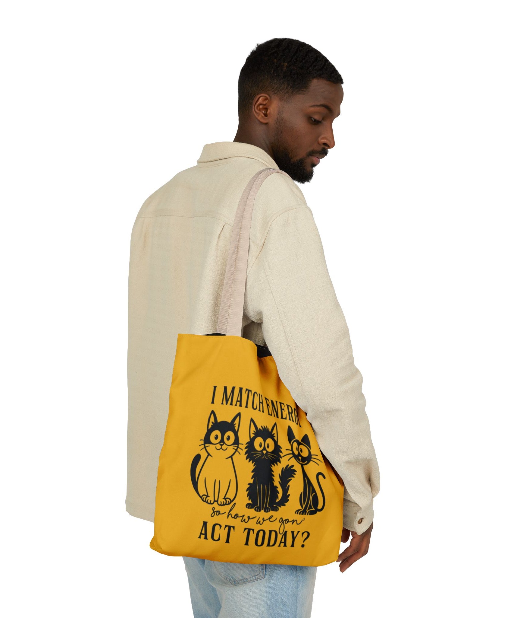 Cute Yellow Canvas Tote – Reusable Bag
