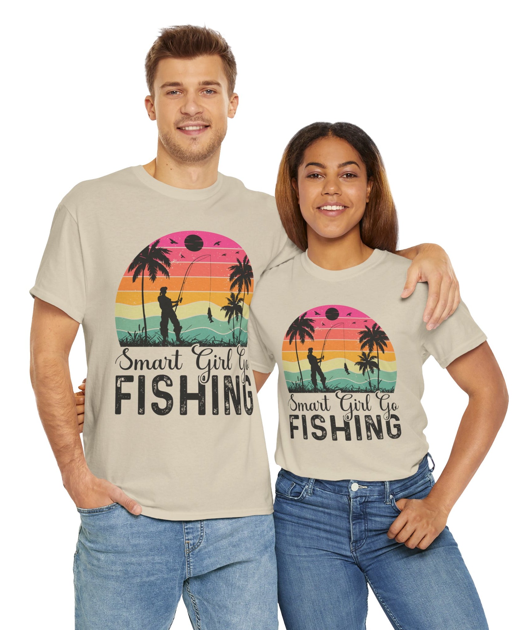 Retro Fisherwoman Graphic Shirt