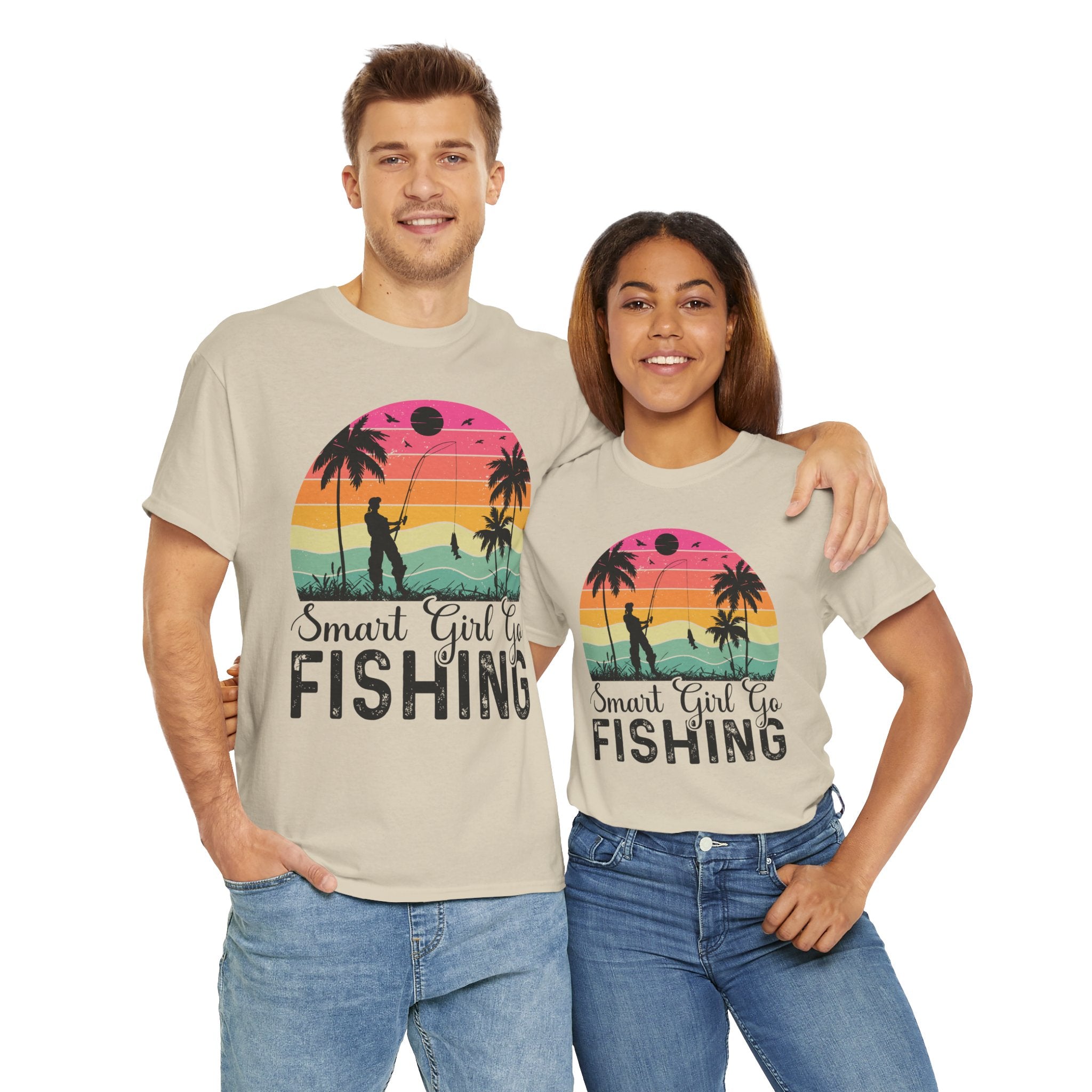 Retro Fisherwoman Graphic Shirt