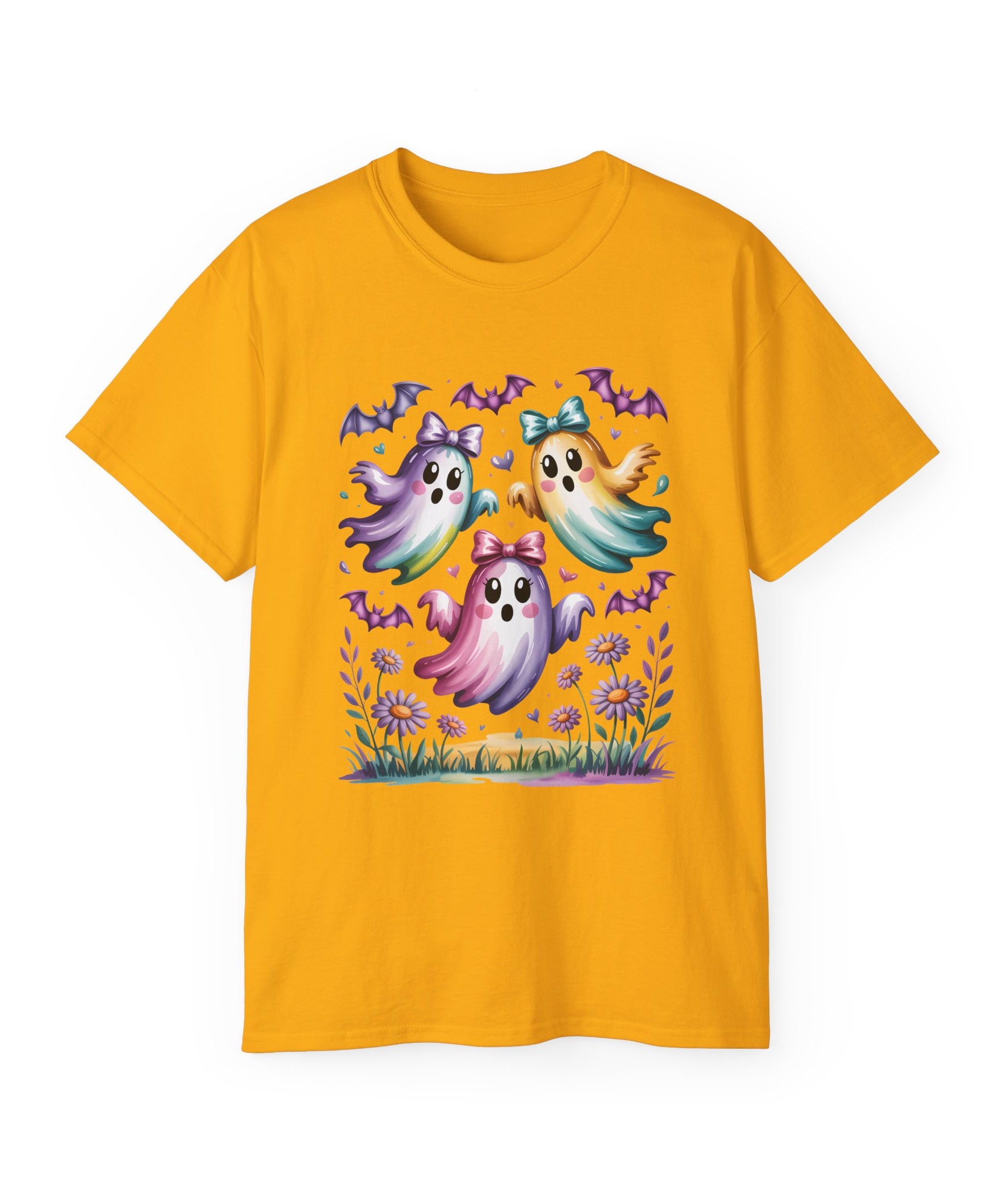Floral Halloween Ghost Shirt – Kawaii Style | Gallory Hive